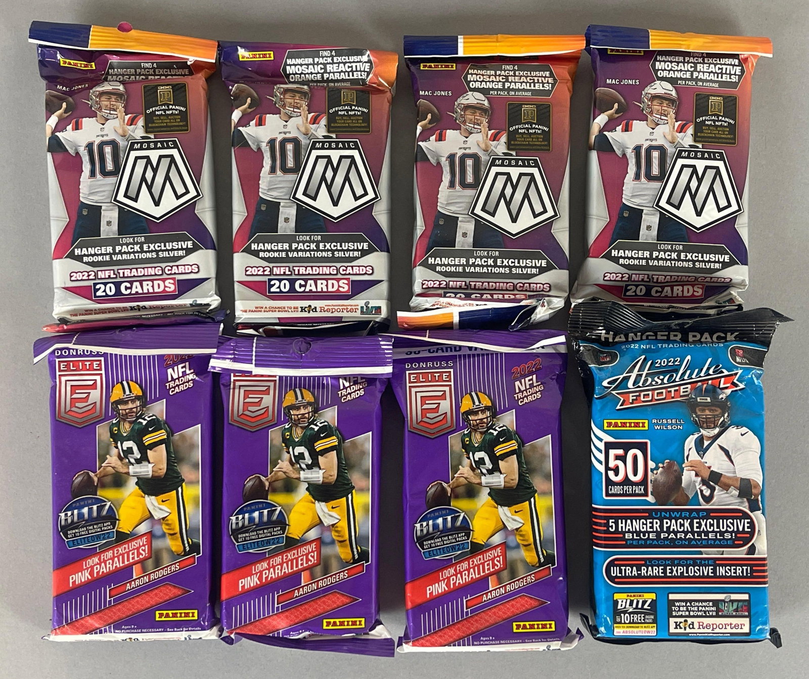 8 - 2022 Absolute, Elite, and Mosaic Football Hanger and Value Packs (1 of 4)
