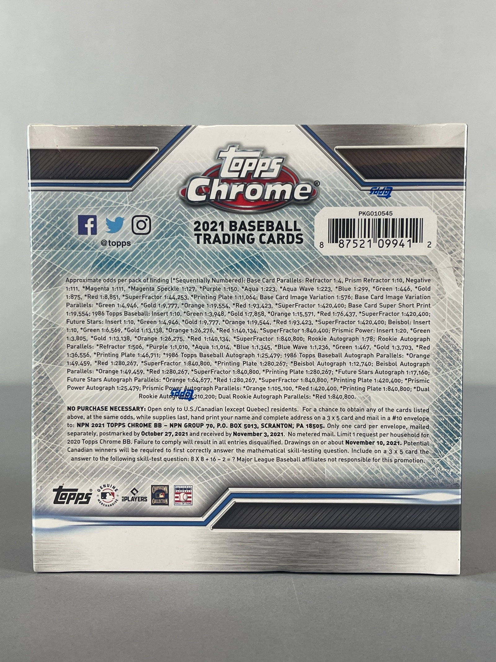 2 - 2021 Topps Chrome Baseball Mega Boxes - 3