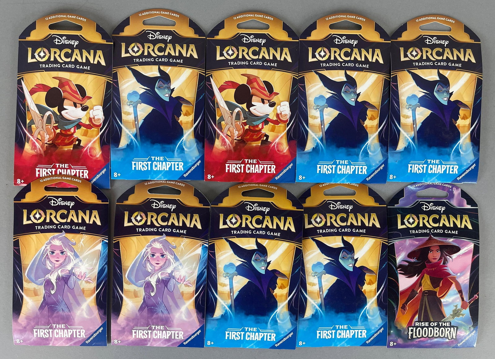 10 - 2024 Lorcana The First Chapter Ravensburger Hanger Packs: 12 - Cards per pack