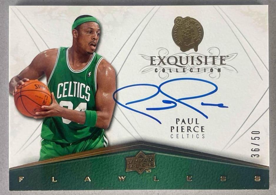 2008 - 09 Exquisite Collection Flawless Auto Paul Pierce 36/50: Flawless Auto #FLAW-PP 36/50