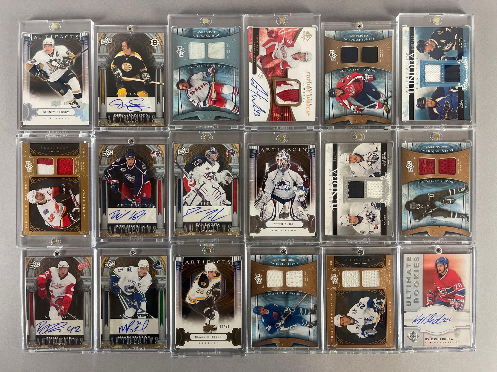 18 - 2007 - 09 Upper Deck Artifacts and SP Authentic Hockey Jersey and Auto Cards with HOFs (1 of 2)