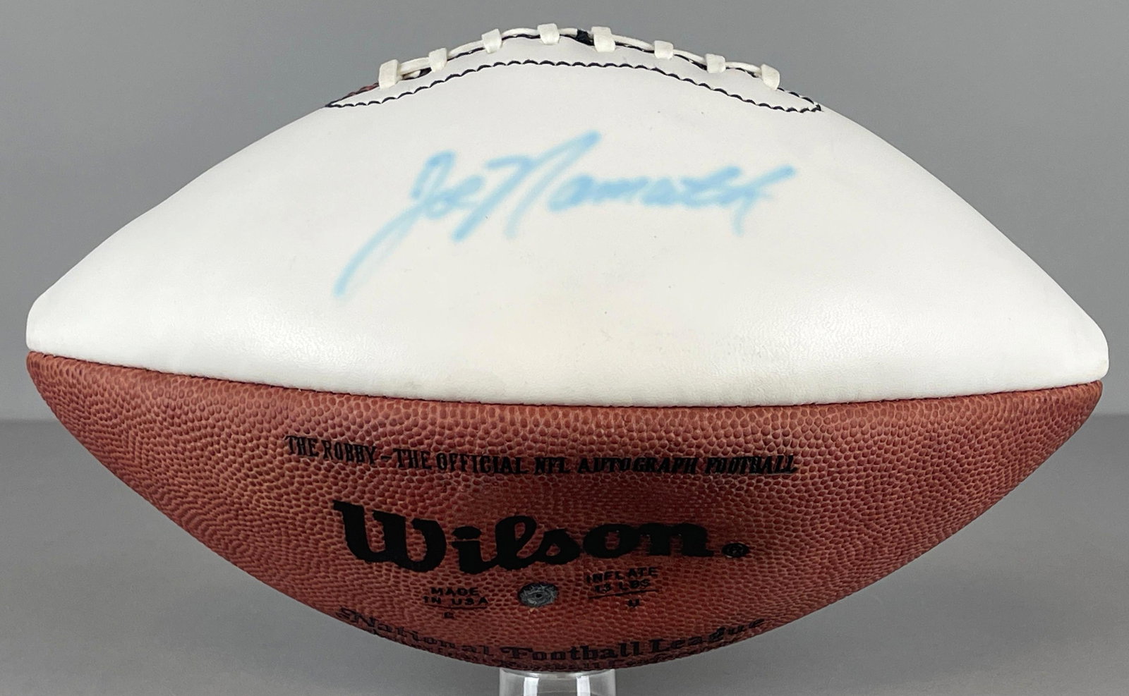 Joe Namath Signed Official NFL Wilson Football with JSA COA: Autographed Joe Namath, with JSA COA, Case included
