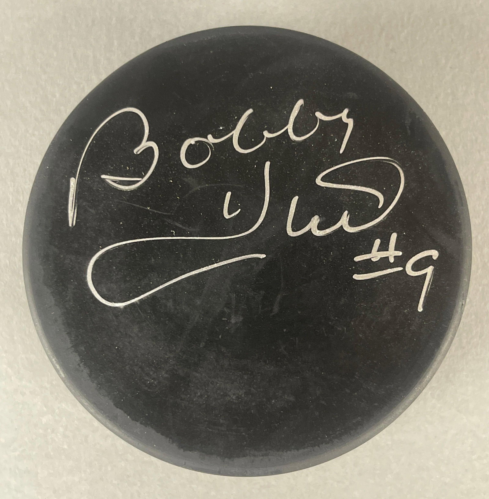 Bobby Hull Signed Hockey Puck with JSA COA (1 of 4)