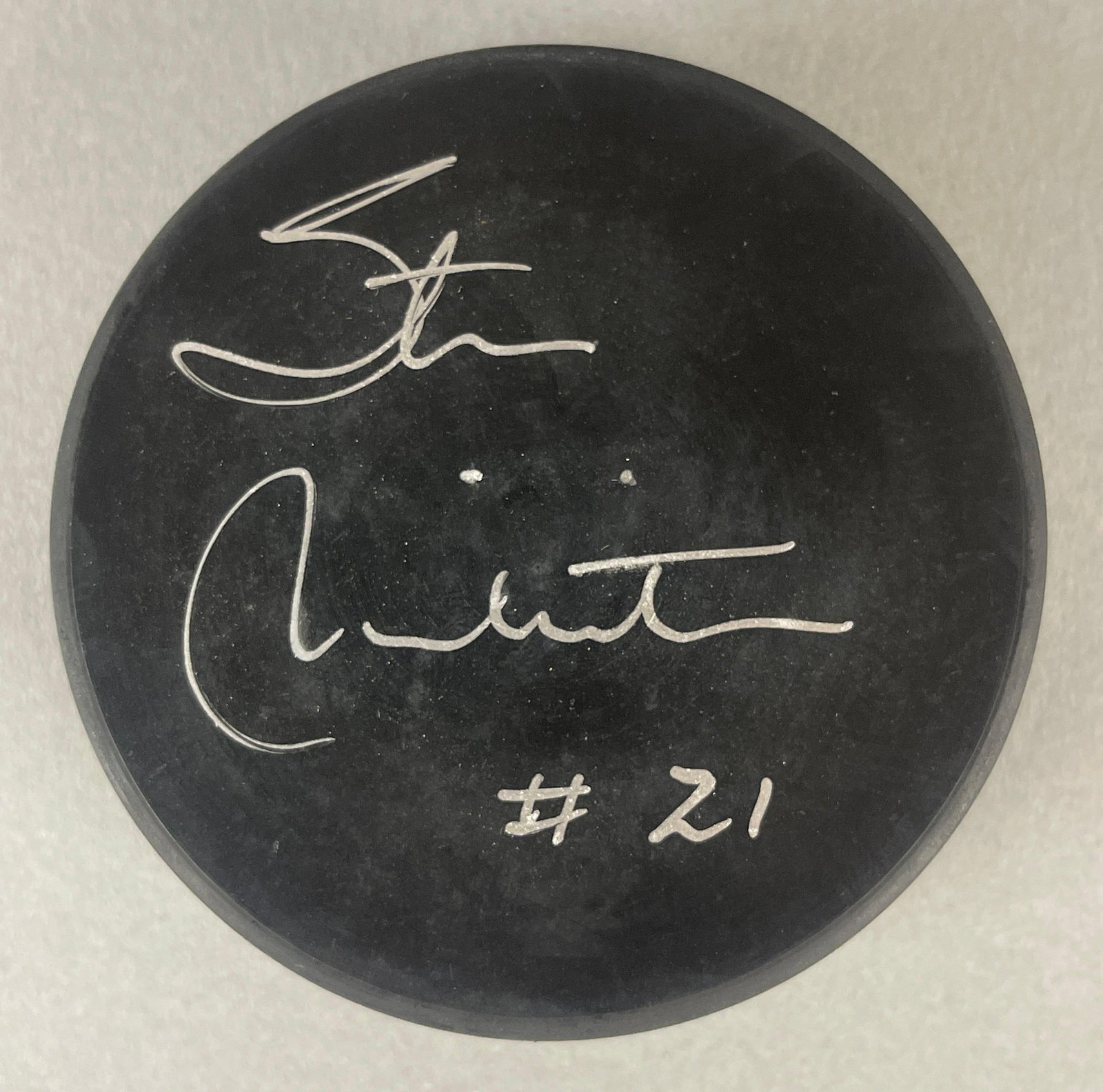 Stan Makita Signed Hockey Puck with JSA COA (1 of 4)