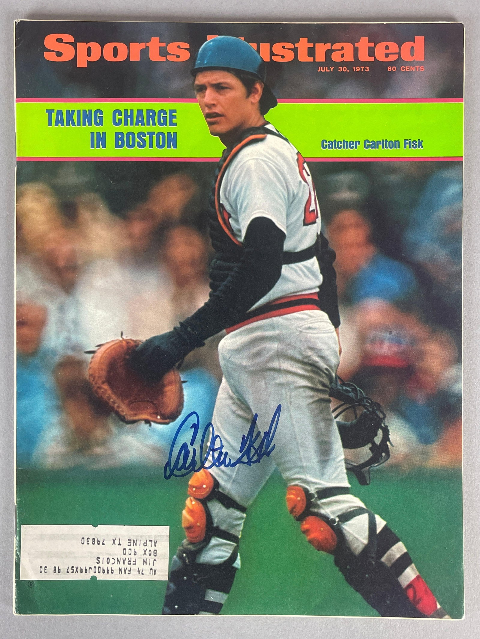Carlton Fisk Signed 1973 Sports Illustrated Magazine with JSA COA (1 of 4)