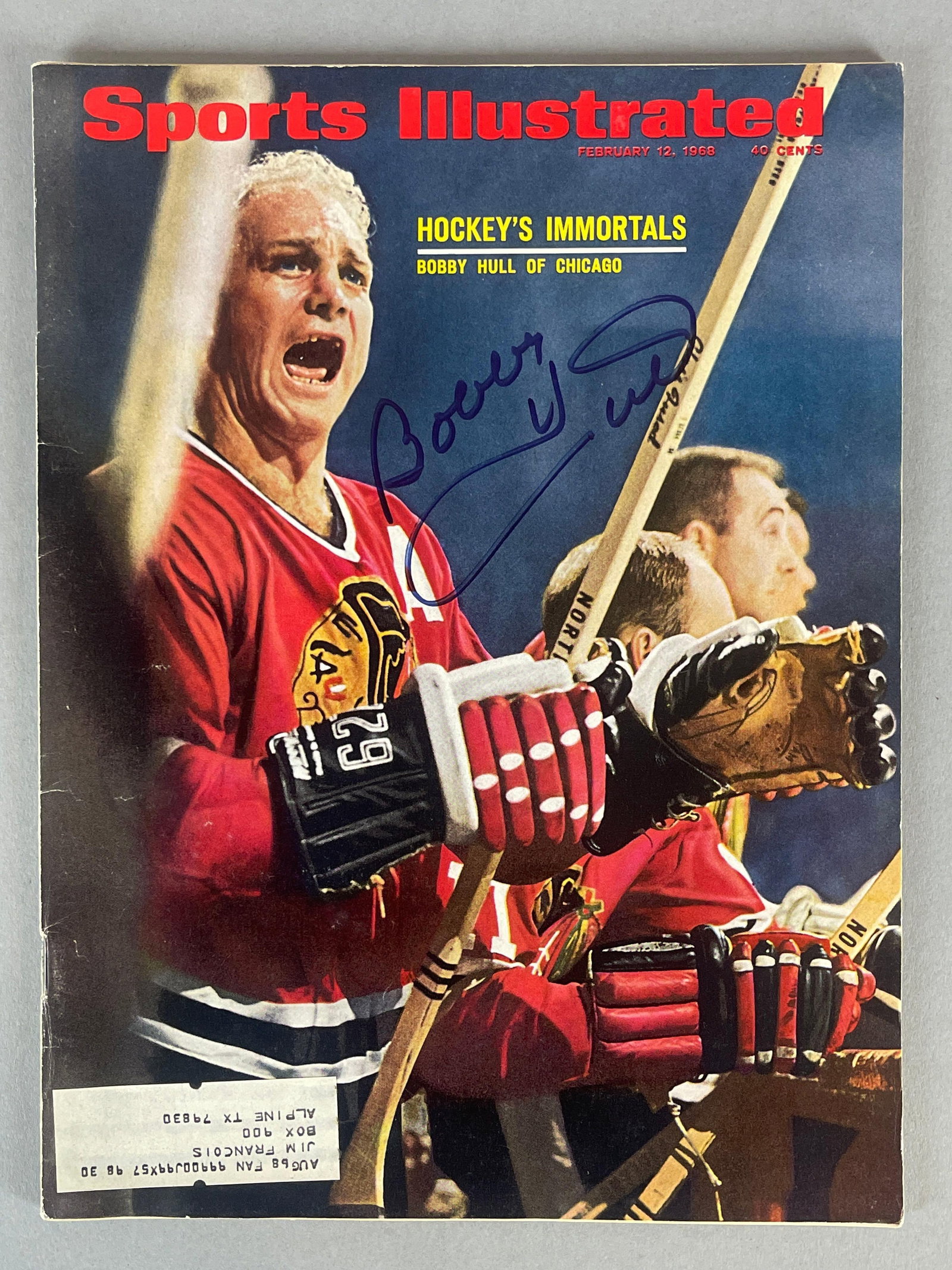 Bobby Hull Signed 1968 Sports Illustrated Magazine with JSA COA (1 of 5)