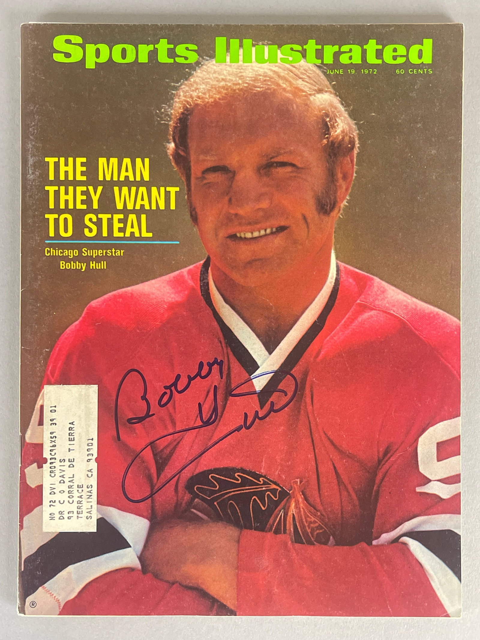 Bobby Hull Signed 1972 Sports Illustrated with JSA COA (1 of 4)