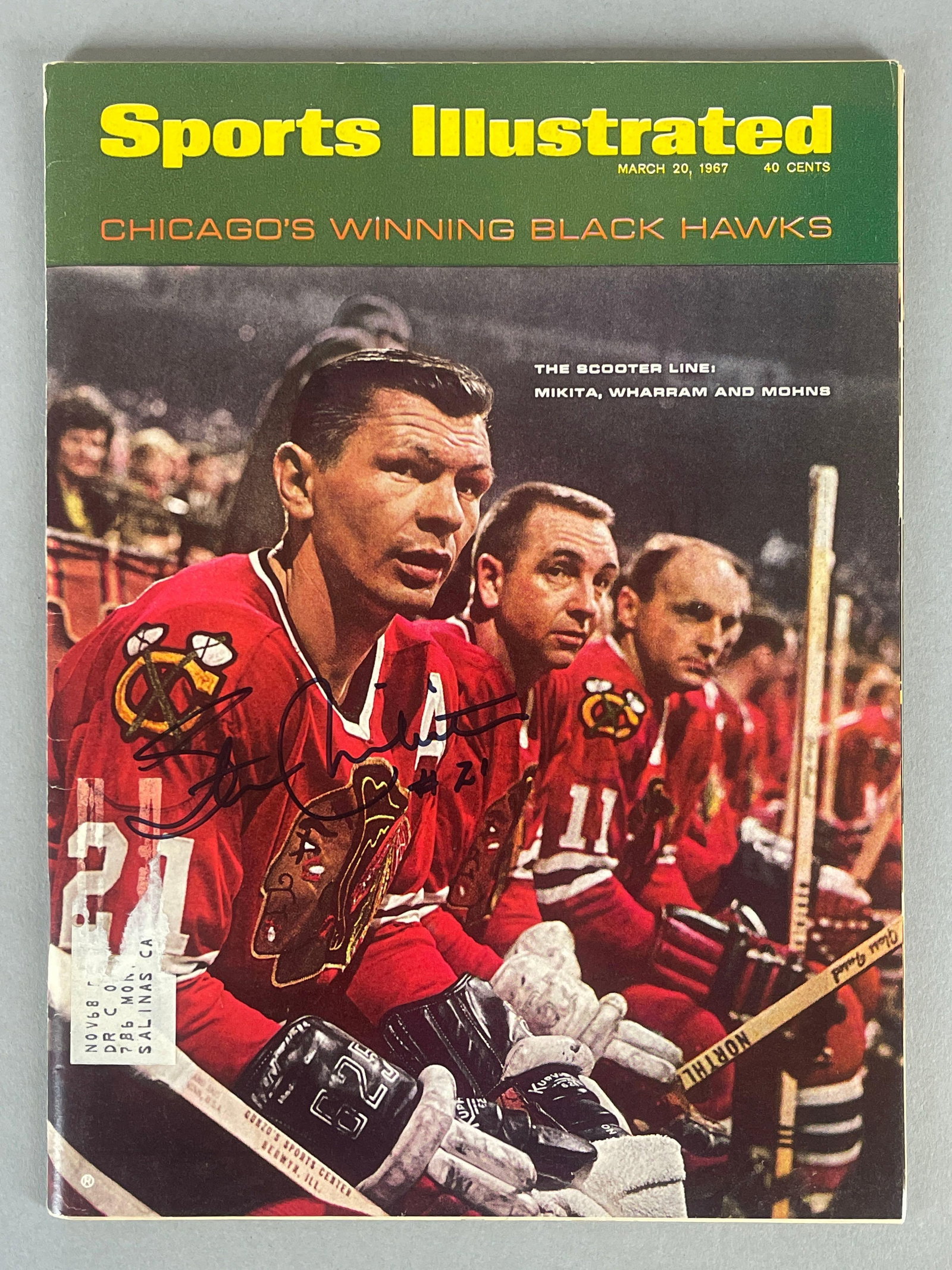 Stan Makita Signed 1967 Sports Illustrated Magazine with JSA COA: Autographed Stan Makita #21, with JSA COA