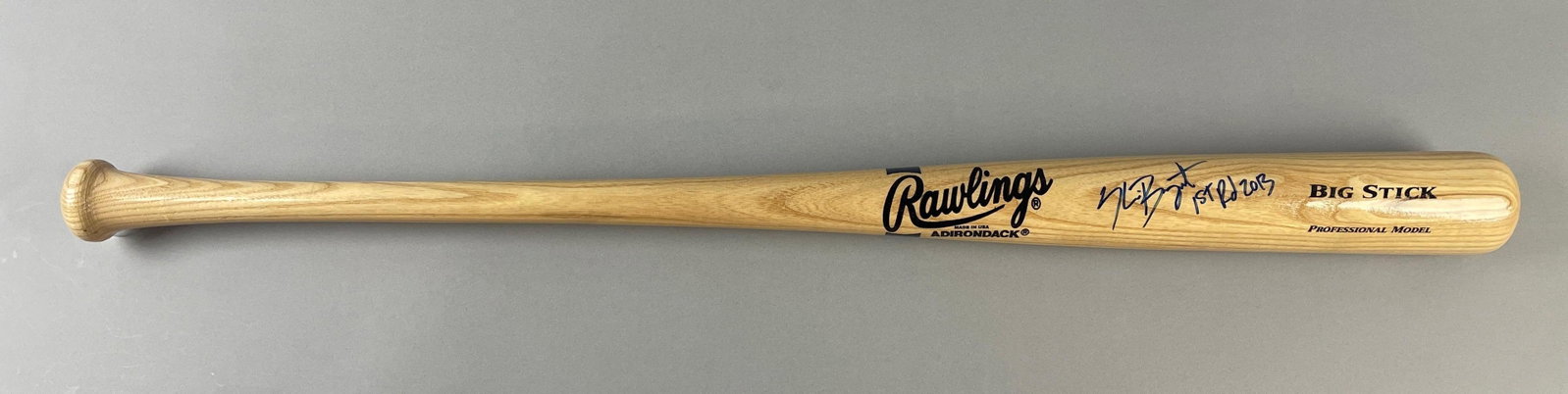 Rare Early Kris Bryant Signed Bat with Inscription and JSA COA (1 of 5)