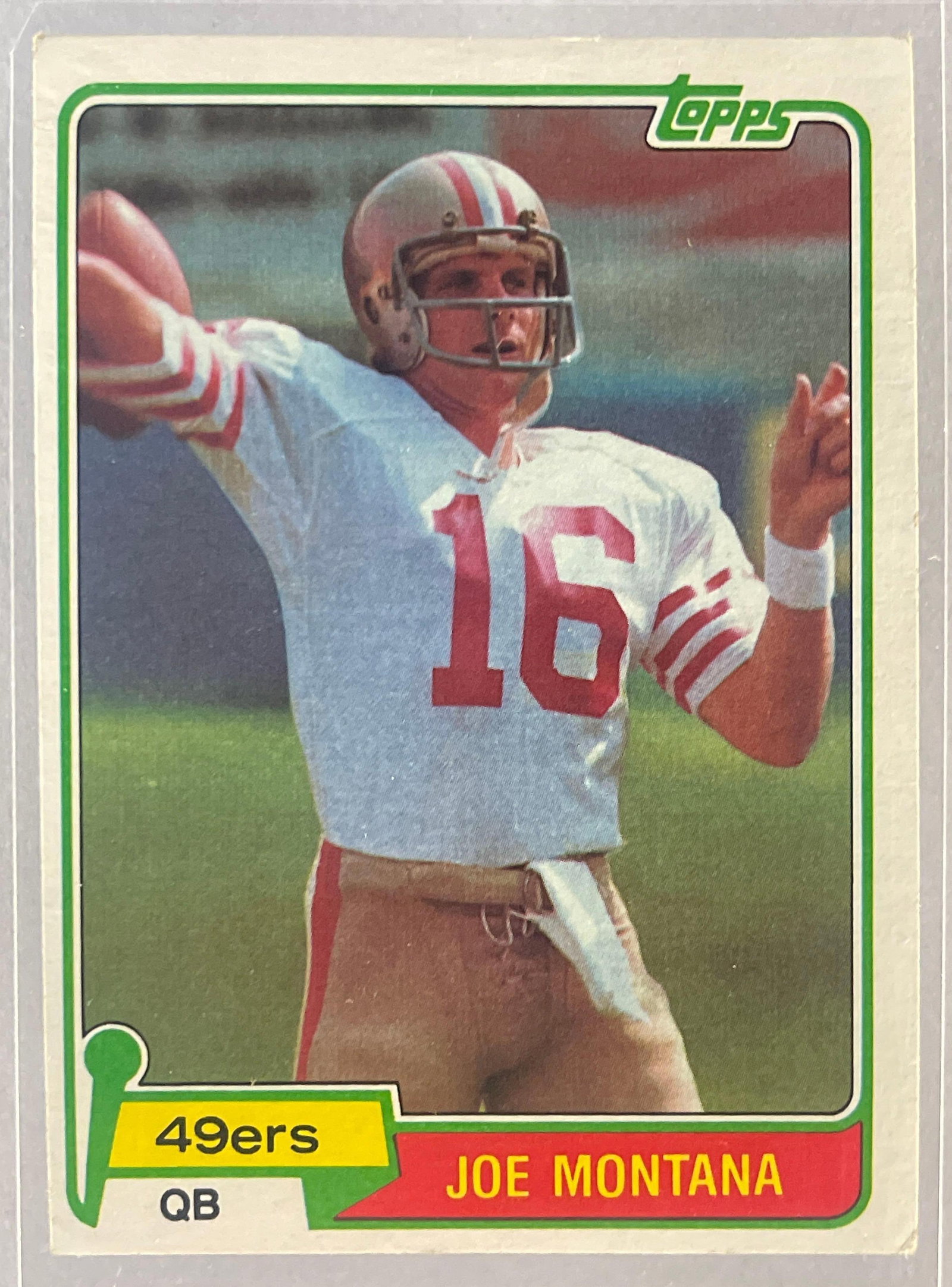 1981 Topps Joe Montana #216 Rookie (1 of 2)