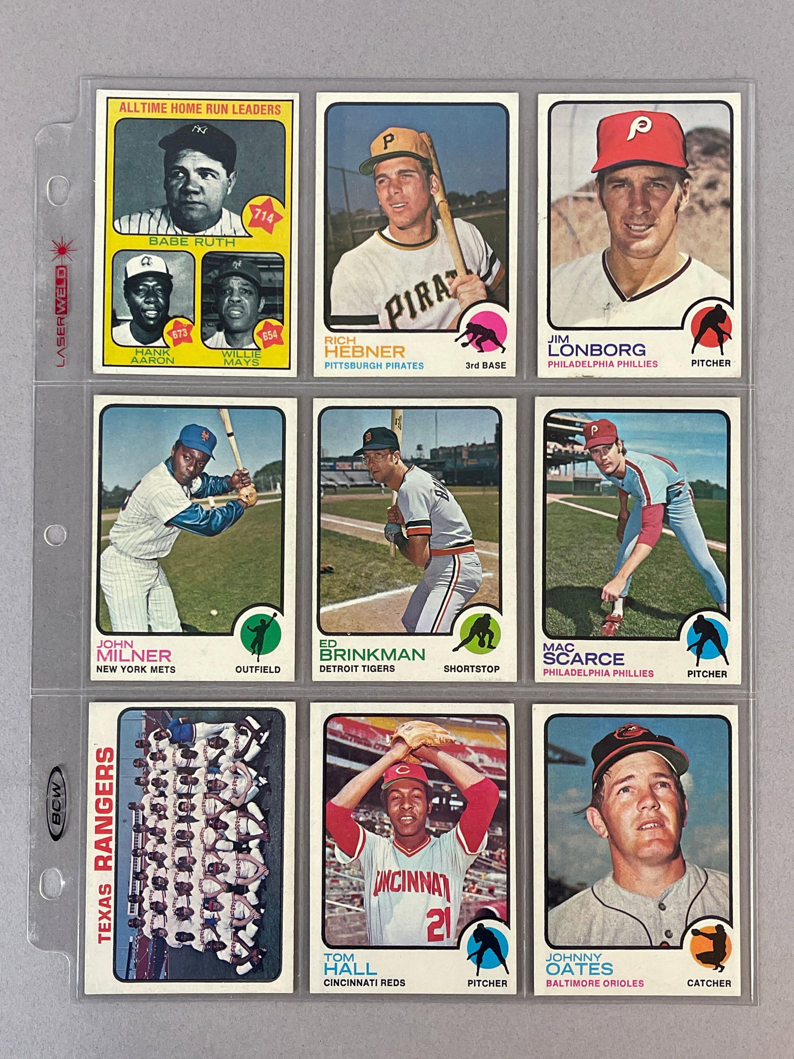 1973 Topps Baseball Partial Set 345/660 - 2