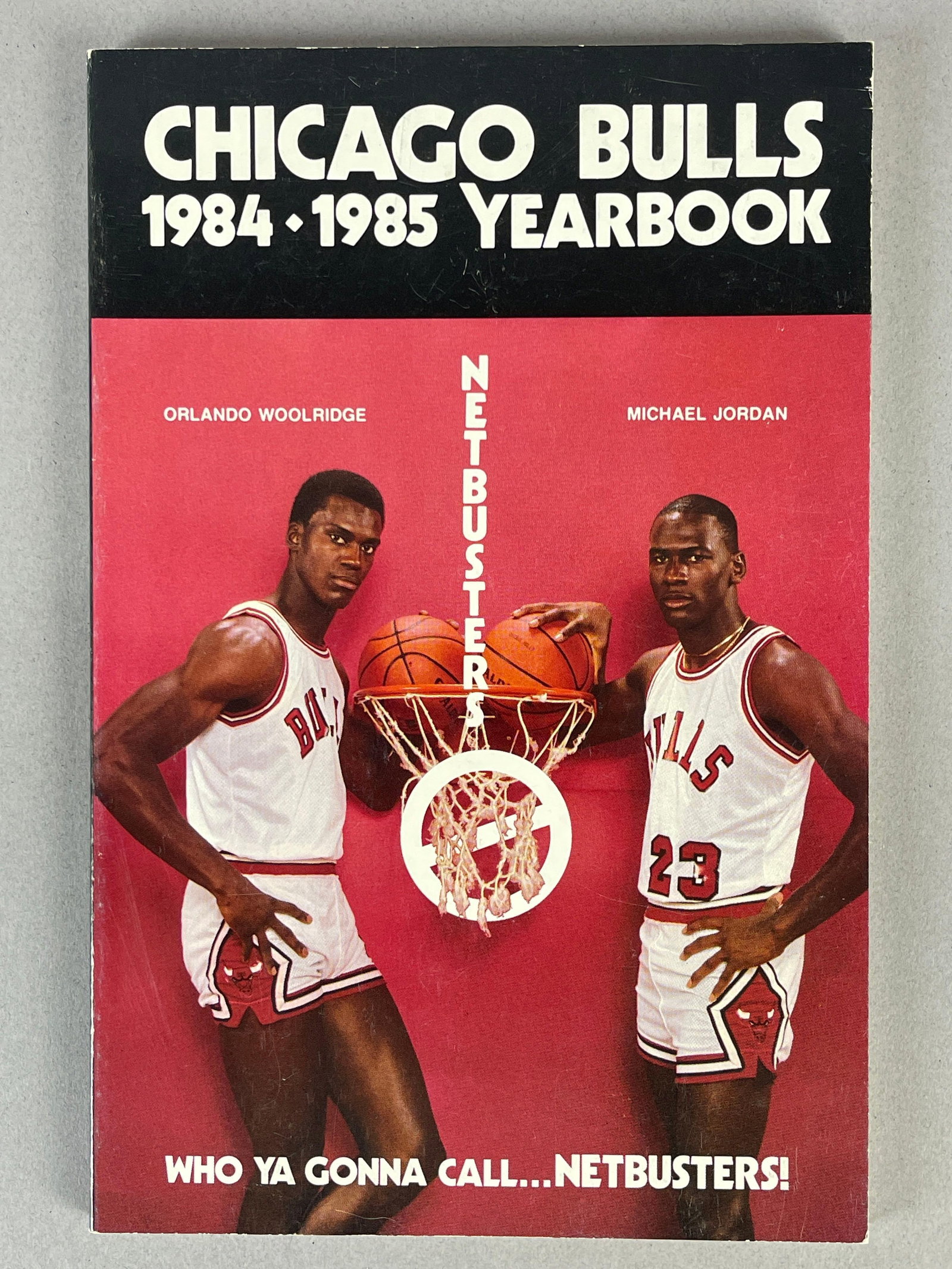 1984 - 85 Chicago Bulls Yearbook Michael Jordan Cover - Rookie year: Great condition