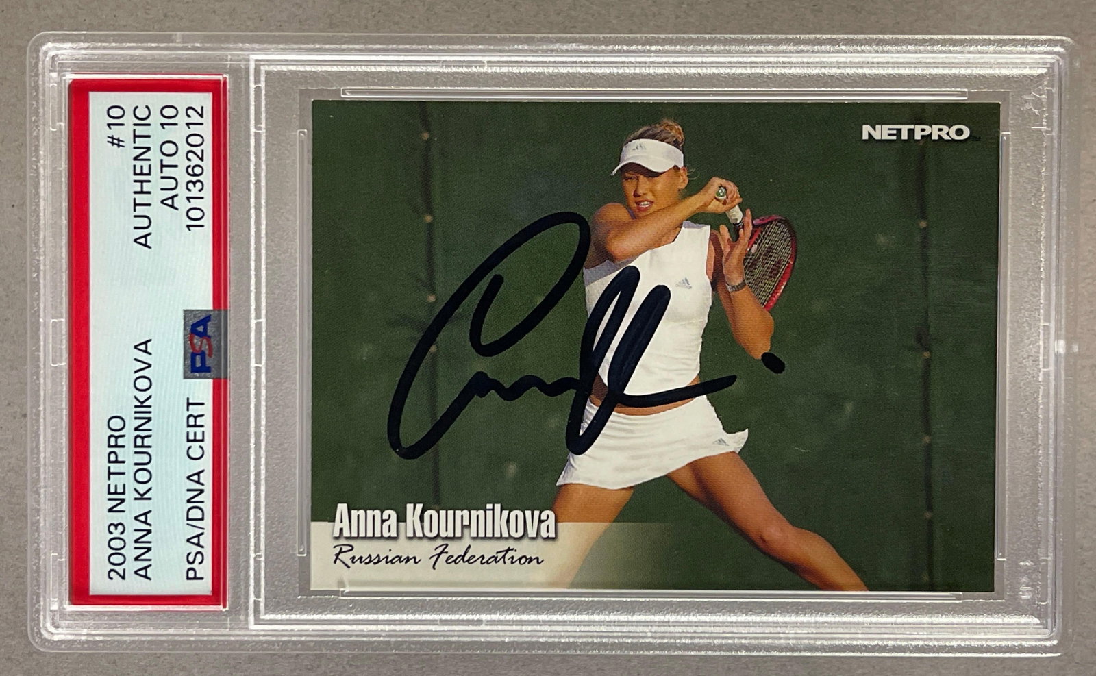 2003 NetPro Anna Kournikova #10 Auto 10 (1 of 2)