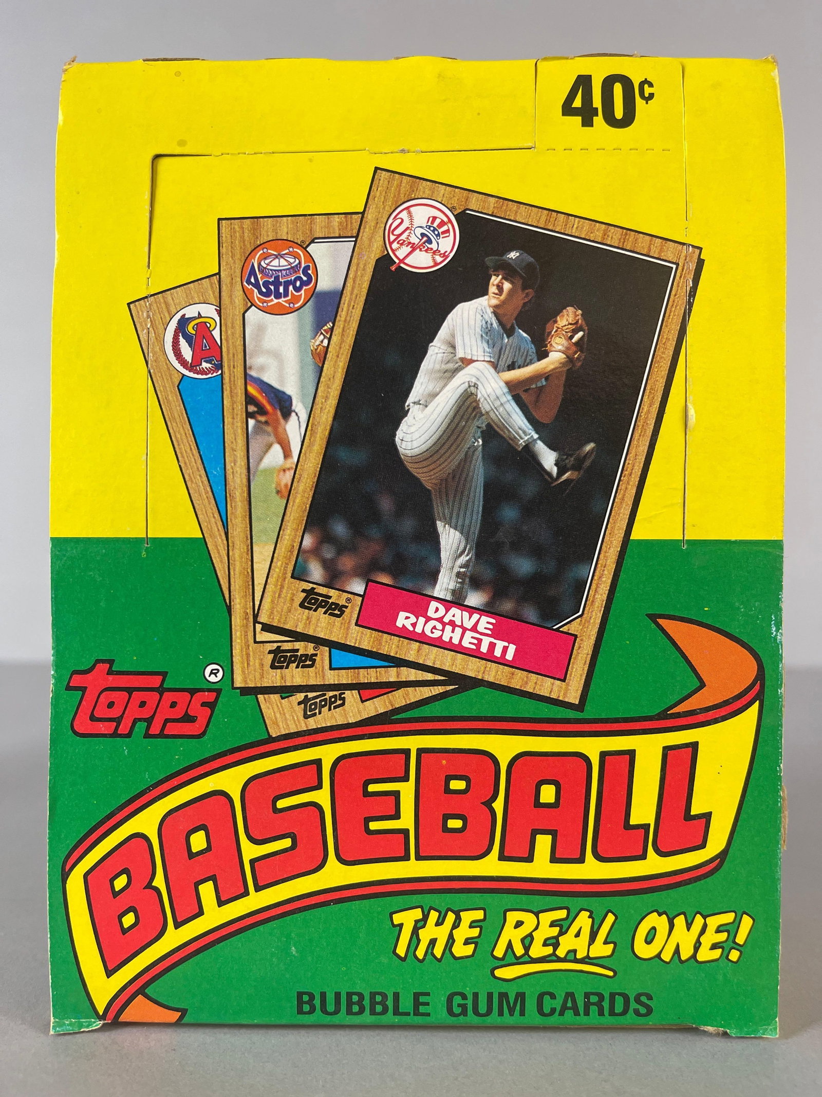 1987 Topps Baseball Unopened Wax Box: 36 - packs per box, 17 - Cards per pack