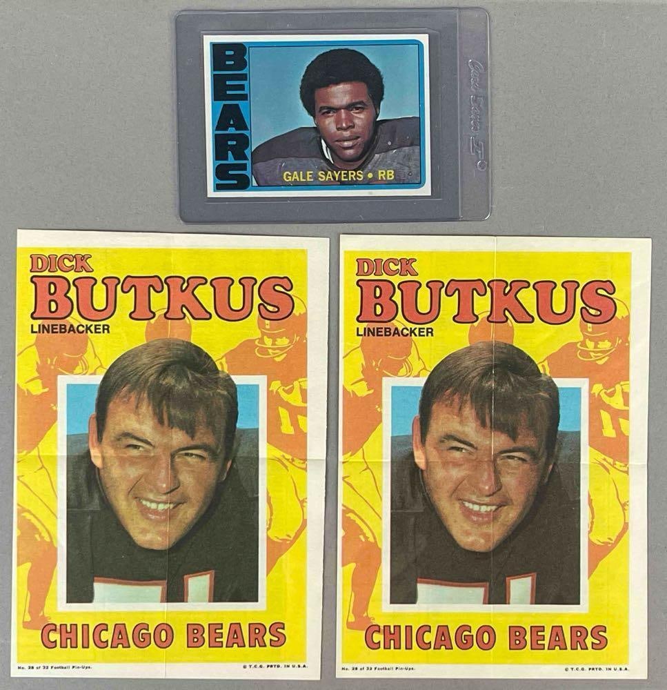 1972 Topps Gale Sayers + 2 - 1971 Topps Posters (1 of 2)
