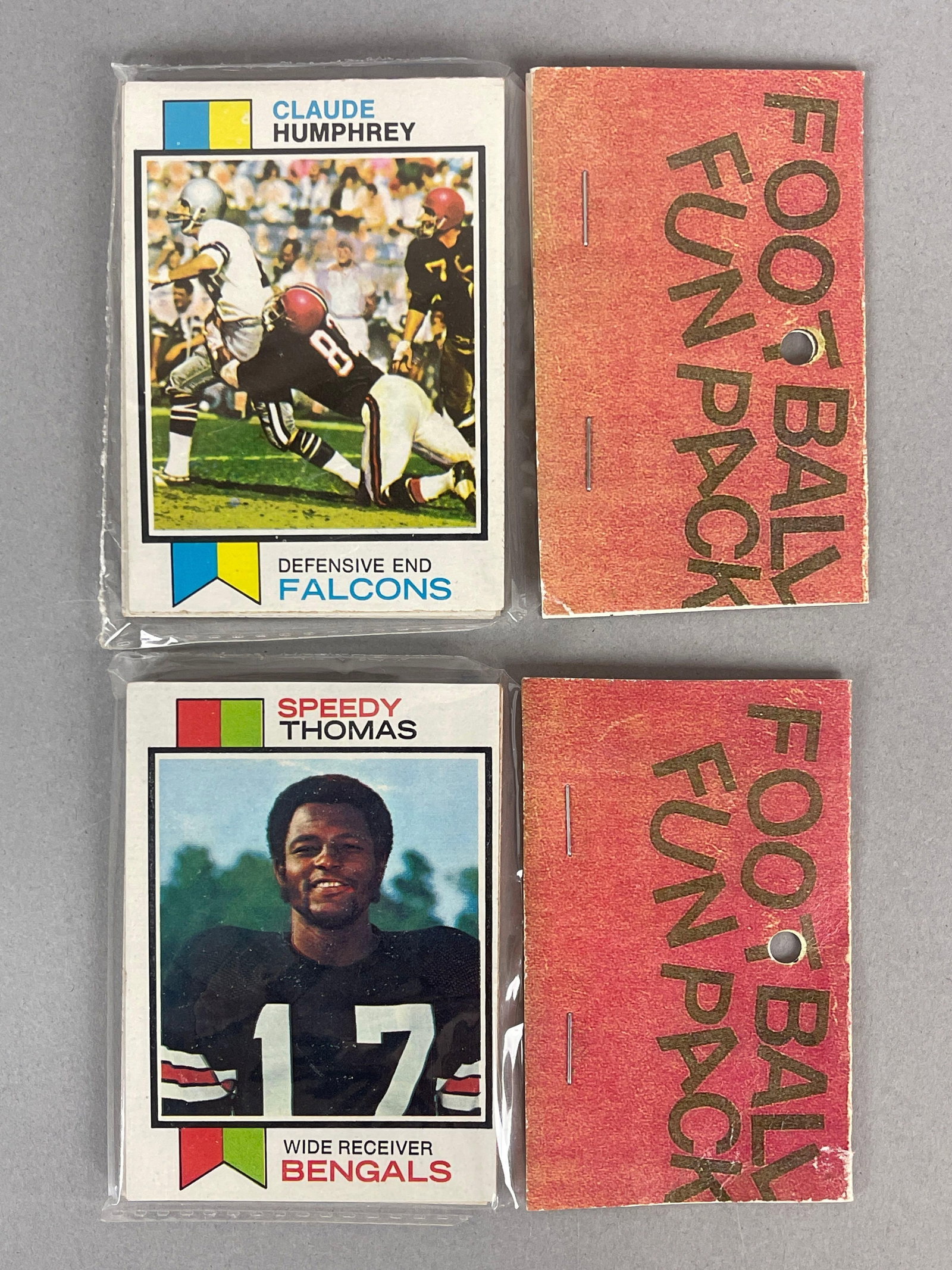 2 - 1973 Topps Football West Corps Cello Fun Packs with HOF (1 of 2)