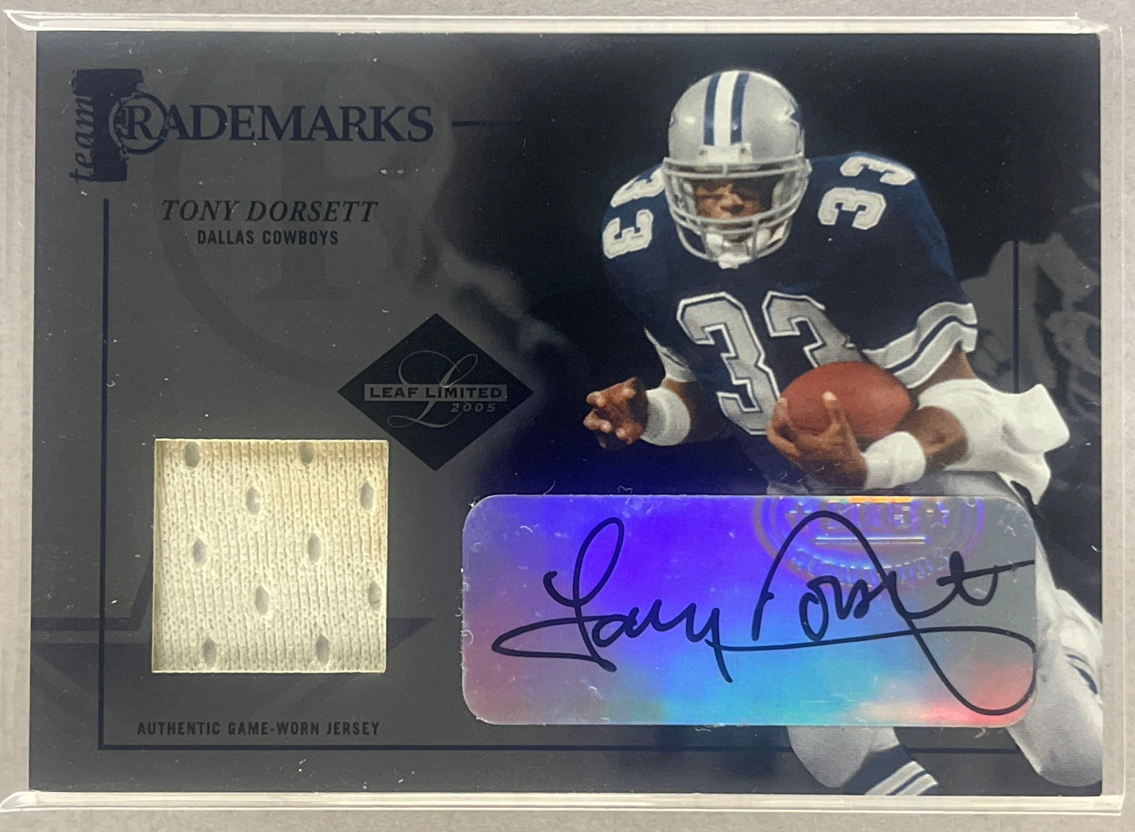 2005 Leaf Limited Trademarks Auto Jersey Tony Dorsett 2/50 (1 of 2)