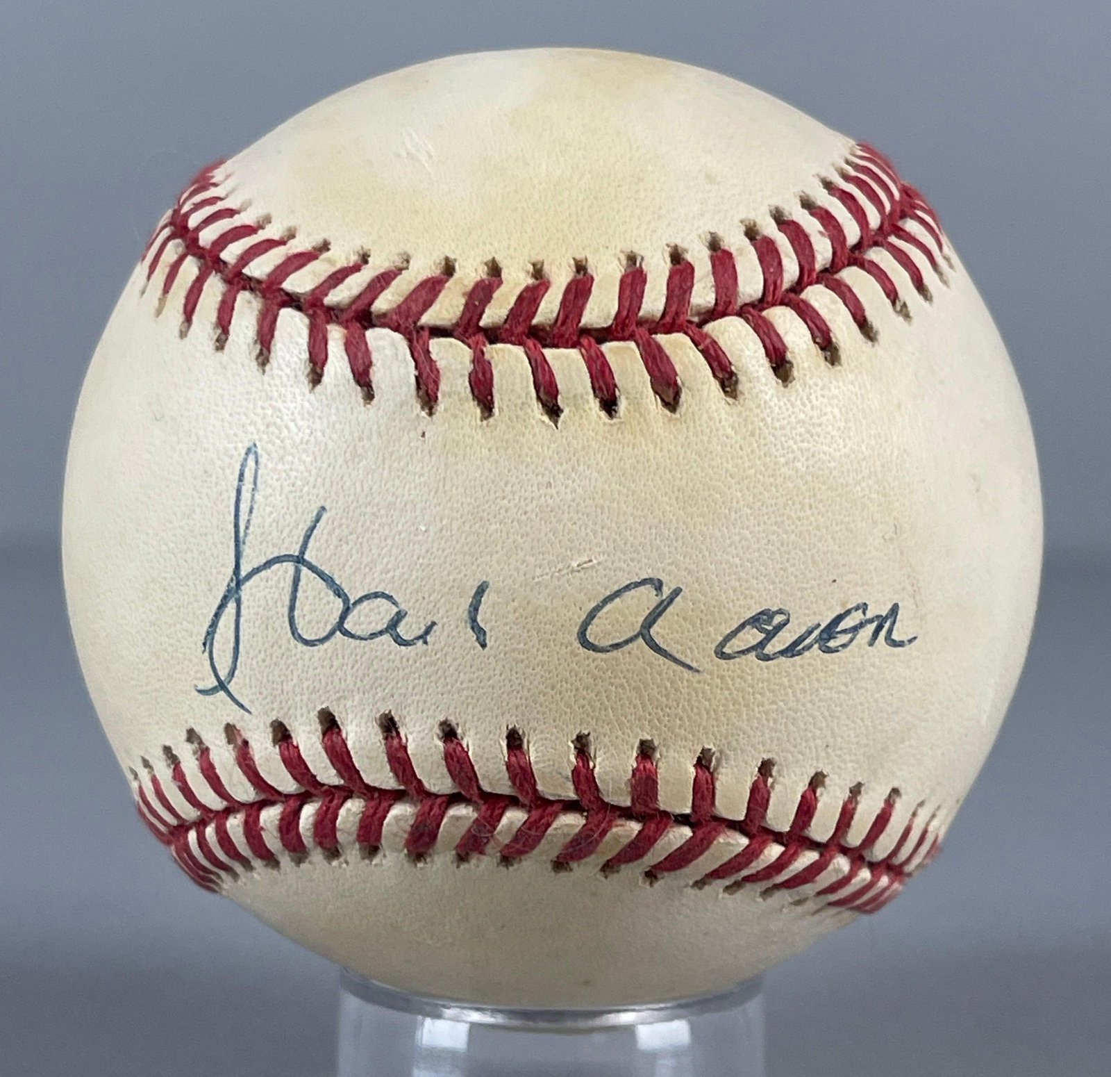 Hank Aaron Signed Official MLB Rawlings Baseball (1 of 3)