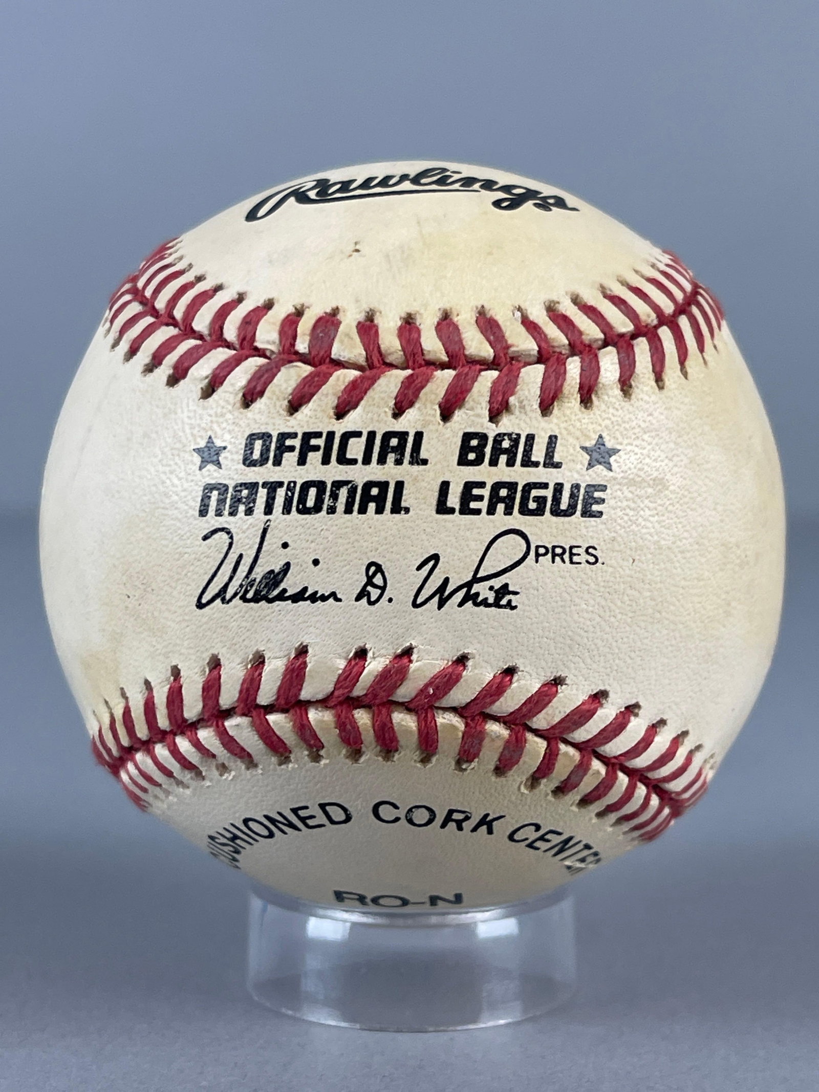 Hank Aaron Signed Official MLB Rawlings Baseball - 2