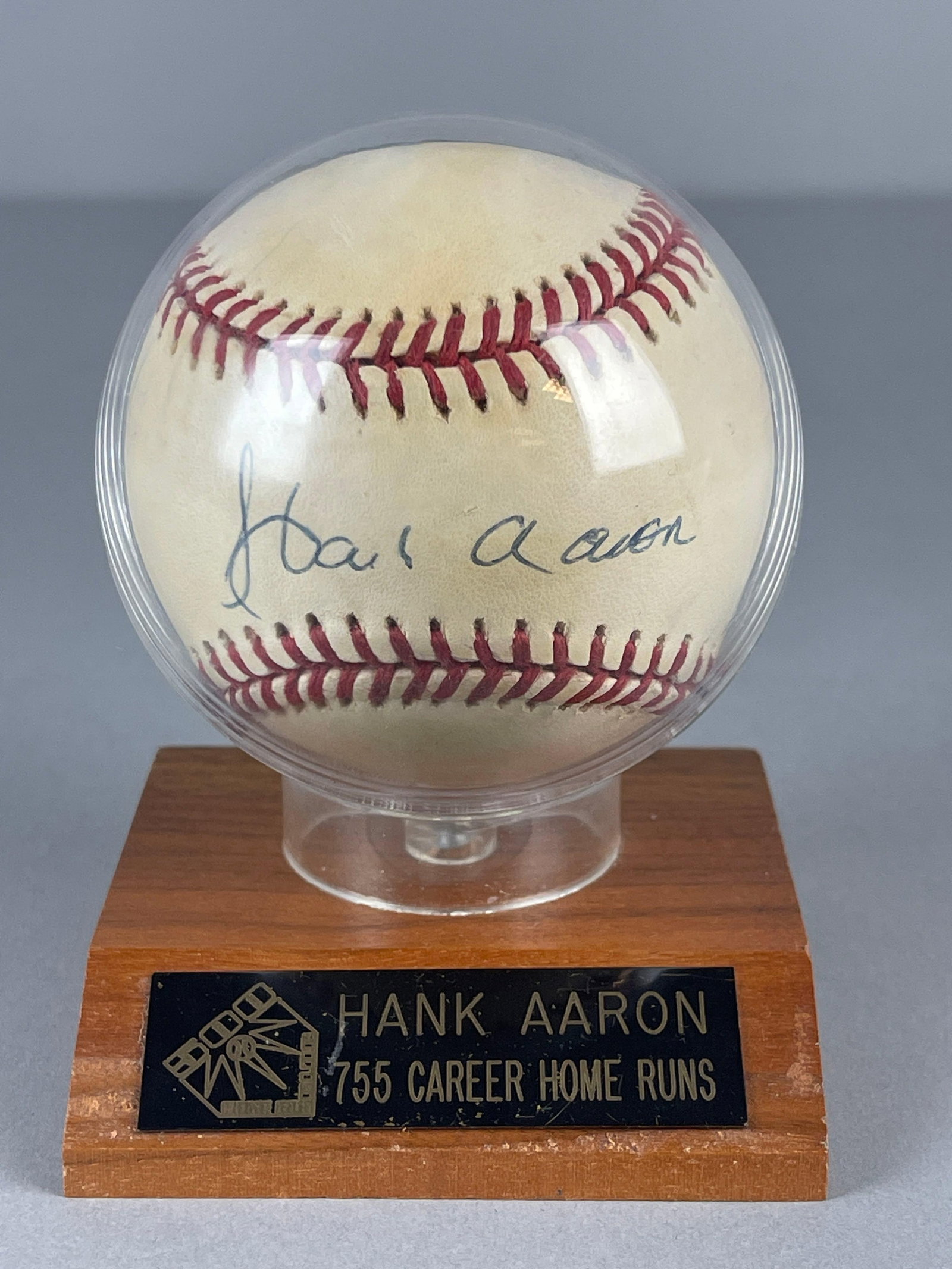 Hank Aaron Signed Official MLB Rawlings Baseball - 3