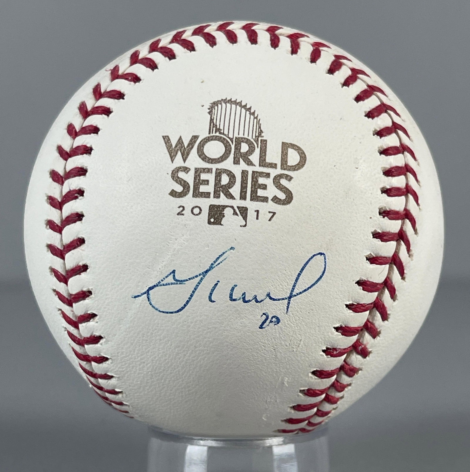 Jose Altuve Signed Official MLB Rawlings 2017 WS Baseball with JSA COA (1 of 2)