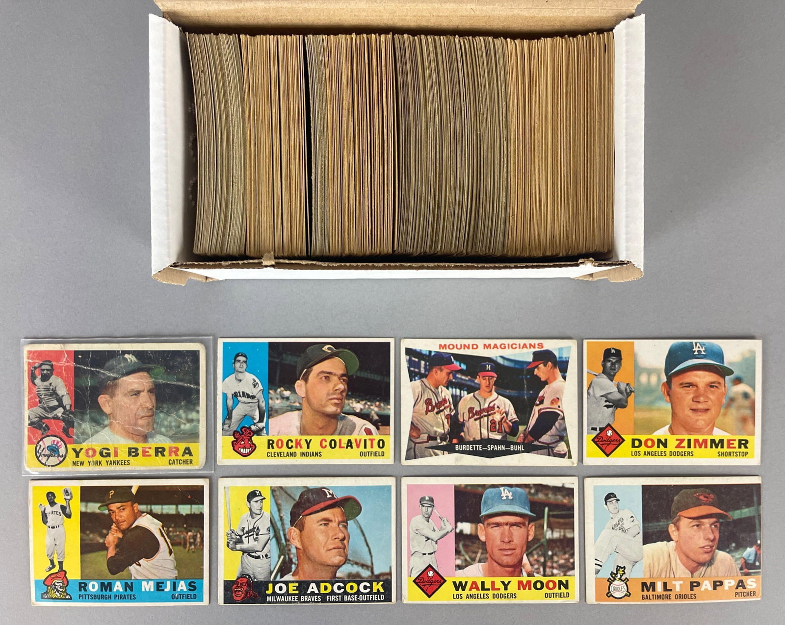 320 - 1960 Topps Baseball Cards with HOFs, Stars, Rookies, and High Numbers (1 of 2)