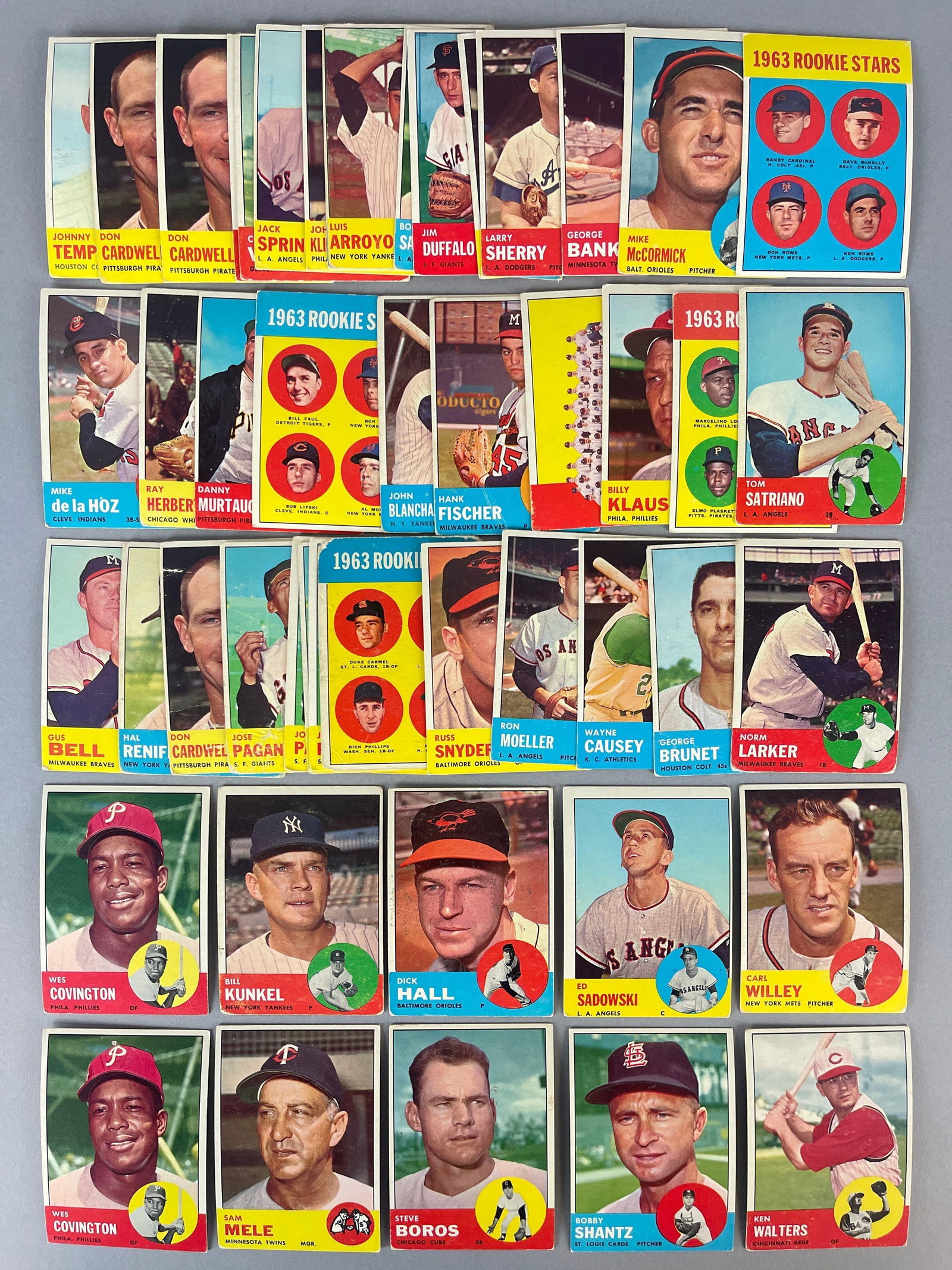 49 - 1963 Topps Baseball High Number with Rookies (1 of 2)