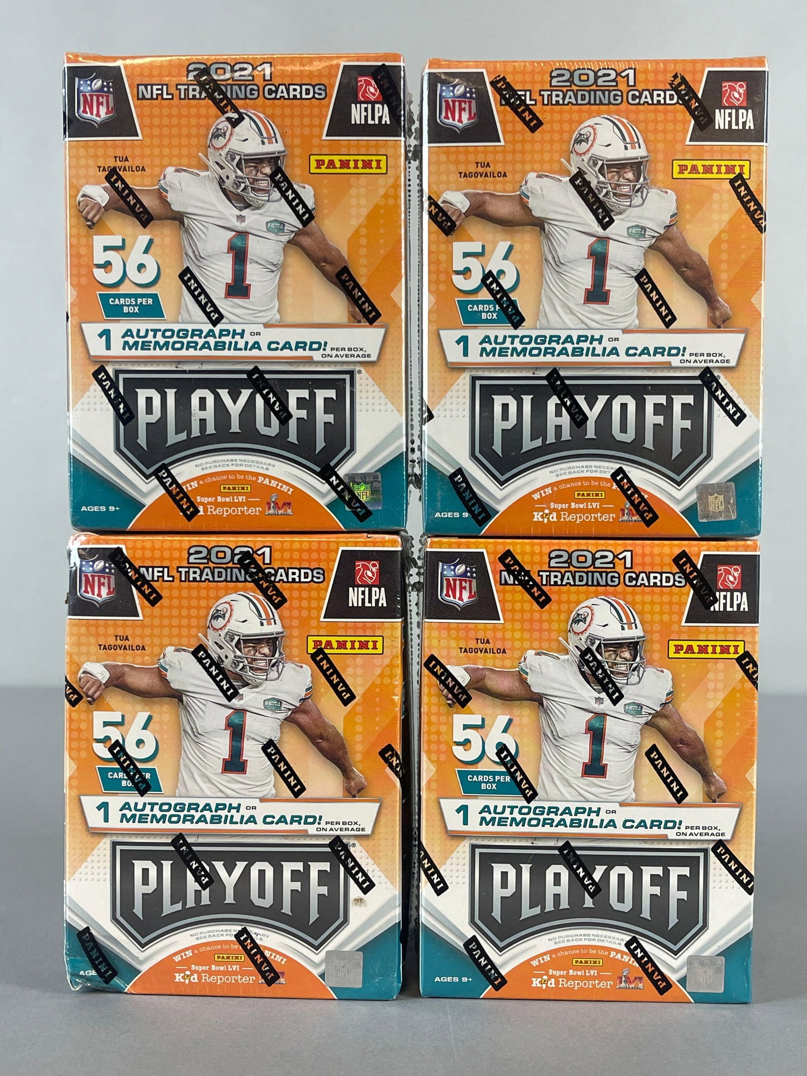 4 - 2021 Playoff Football Blaster Boxes, Error Box (1 of 5)