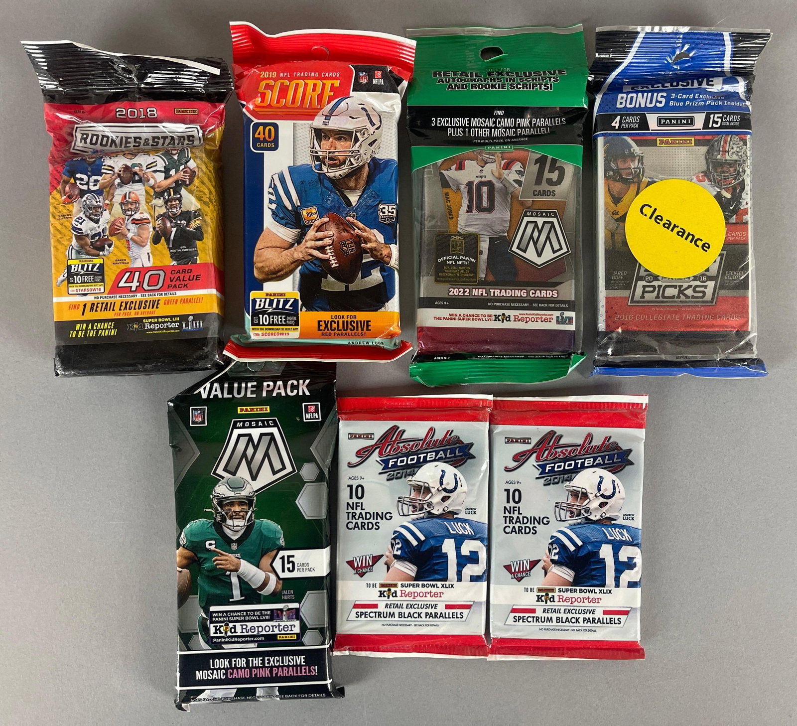 7 - 2014 - 23 Football Unopened Packs (1 of 6)