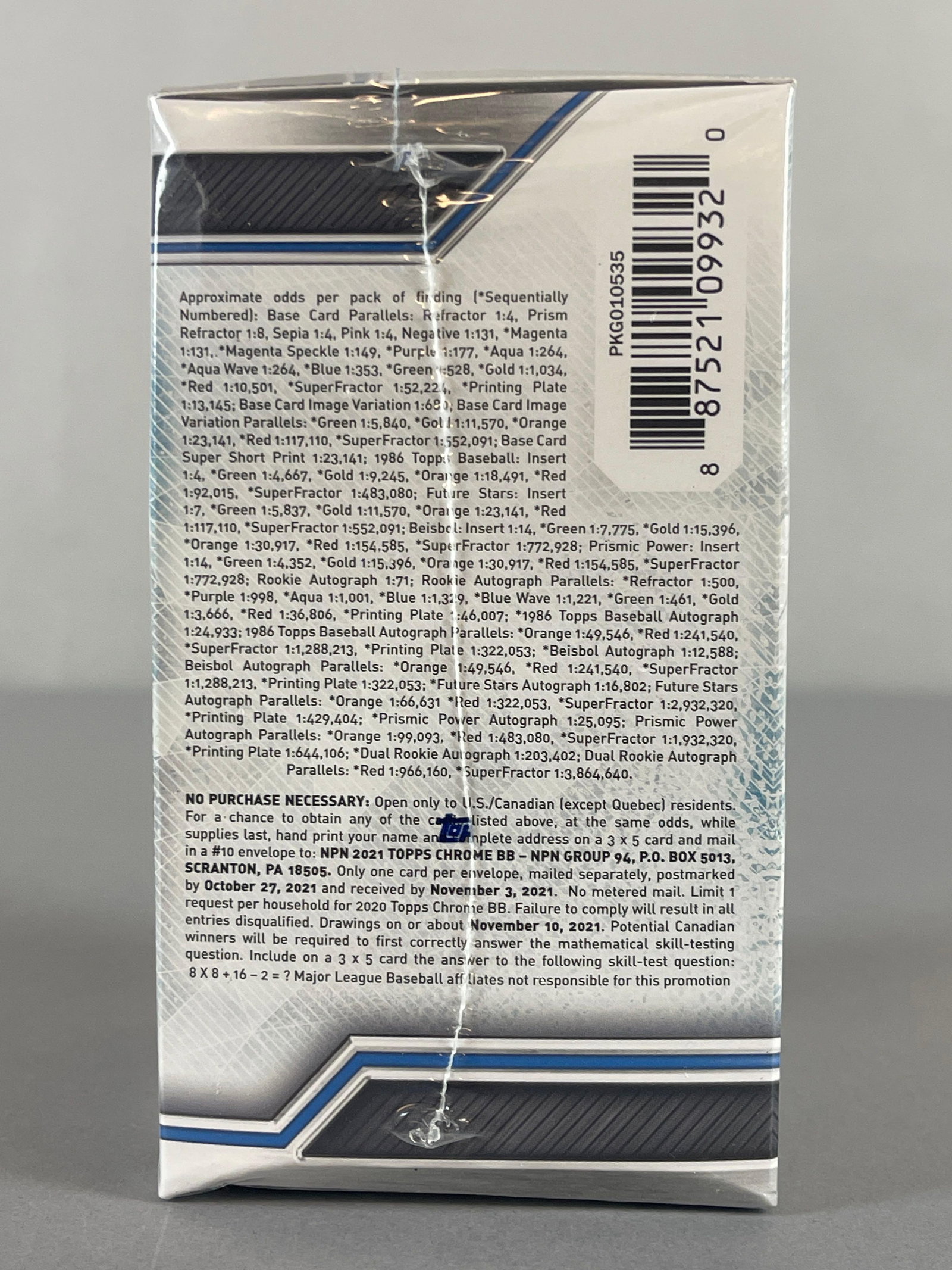 4 - 2021 Topps Chrome Baseball Blaster Boxes - 3