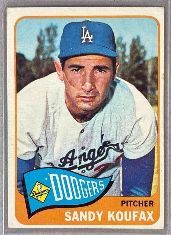 1965 Topps Sandy Koufax #300: 1965 Topps Sandy Koufax #300, VG