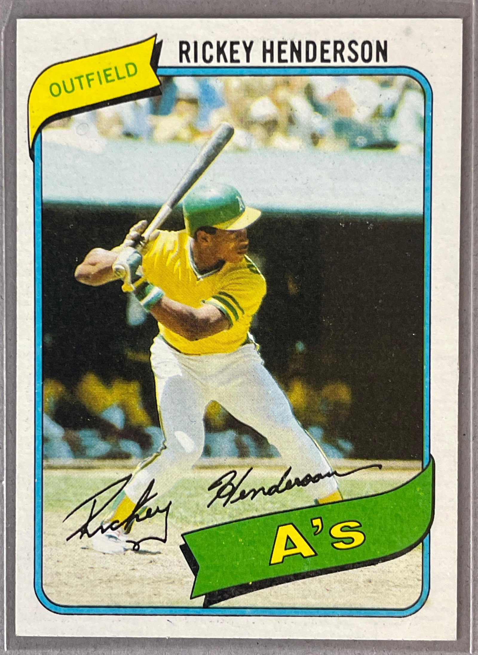 1980 Topps Rickey Henderson #482 Rookie (1 of 2)