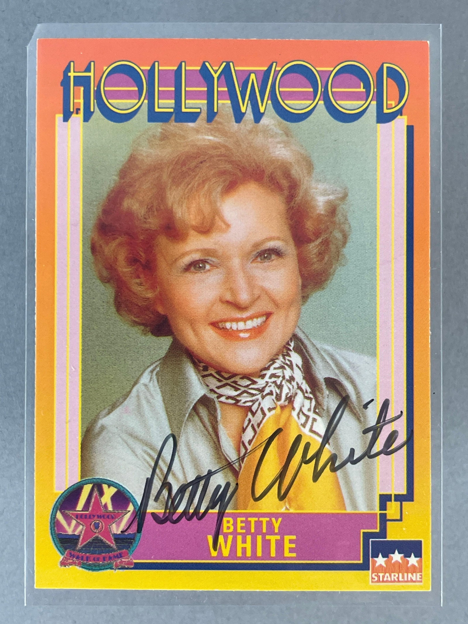 1991 Starline Hollywood Signed Betty White Card with JSA COA: Iconic Hollywood Star, Autographed Betty White, With JSA COA,