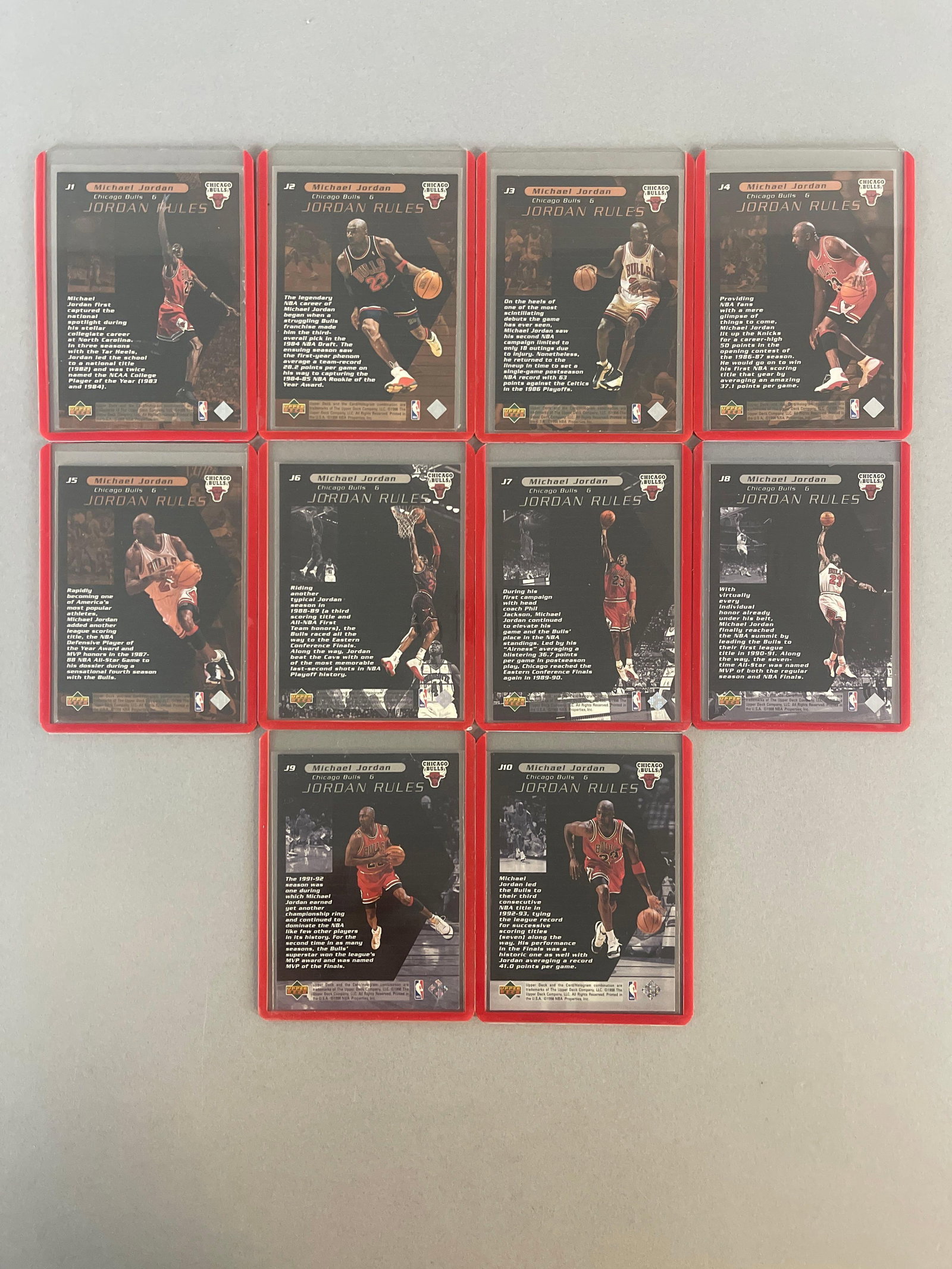 10 - 1998 Upper Deck Jordan Rules Insert Cards - 2