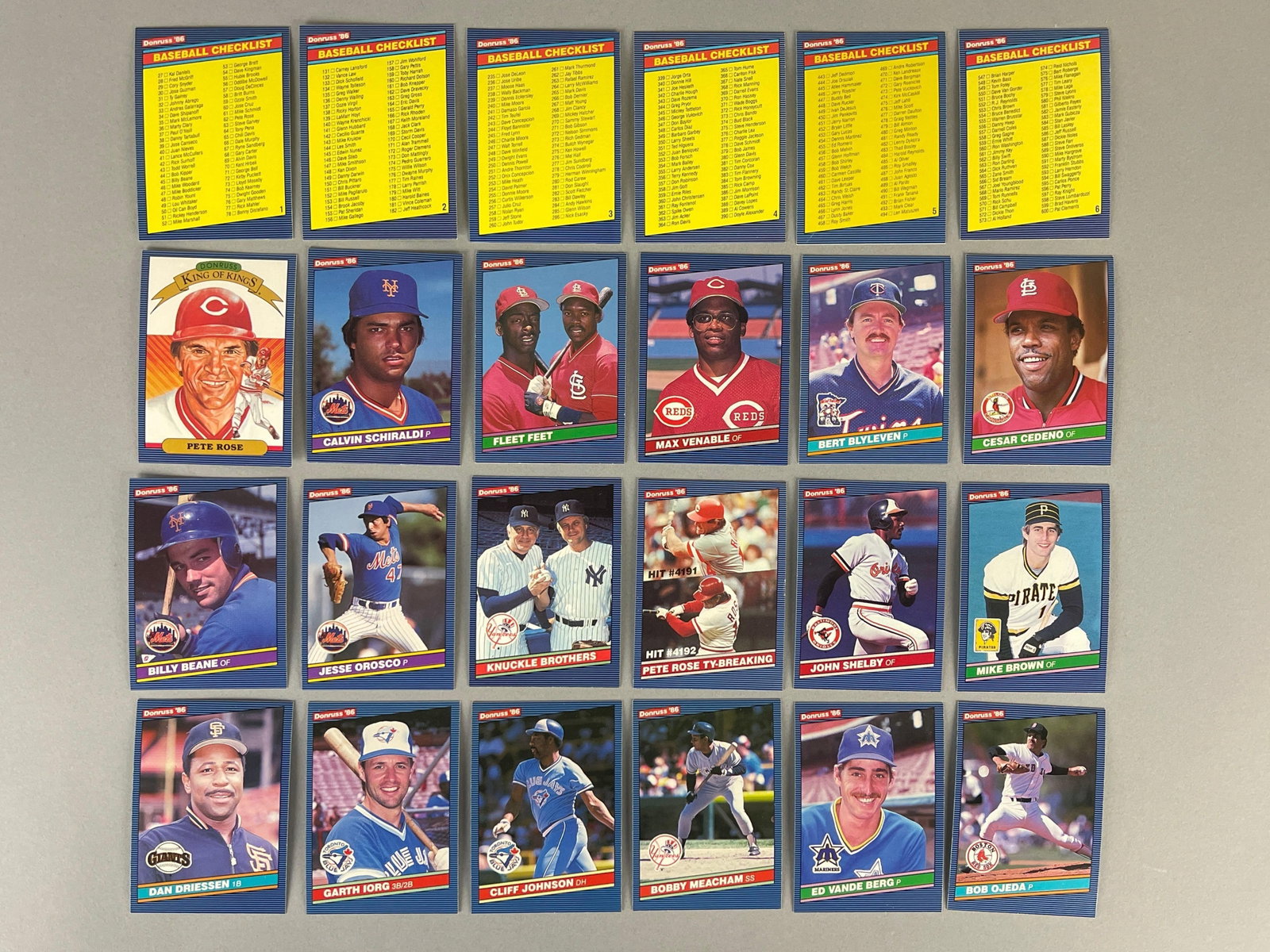 2 - 1986 Donruss Baseball Complete Sets - 2