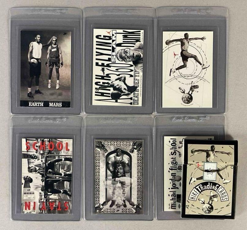 1991 - 6 - Nike Trading Michael Jordan and Mars Blackmon Set 1 with Box: 6 - card set with original box