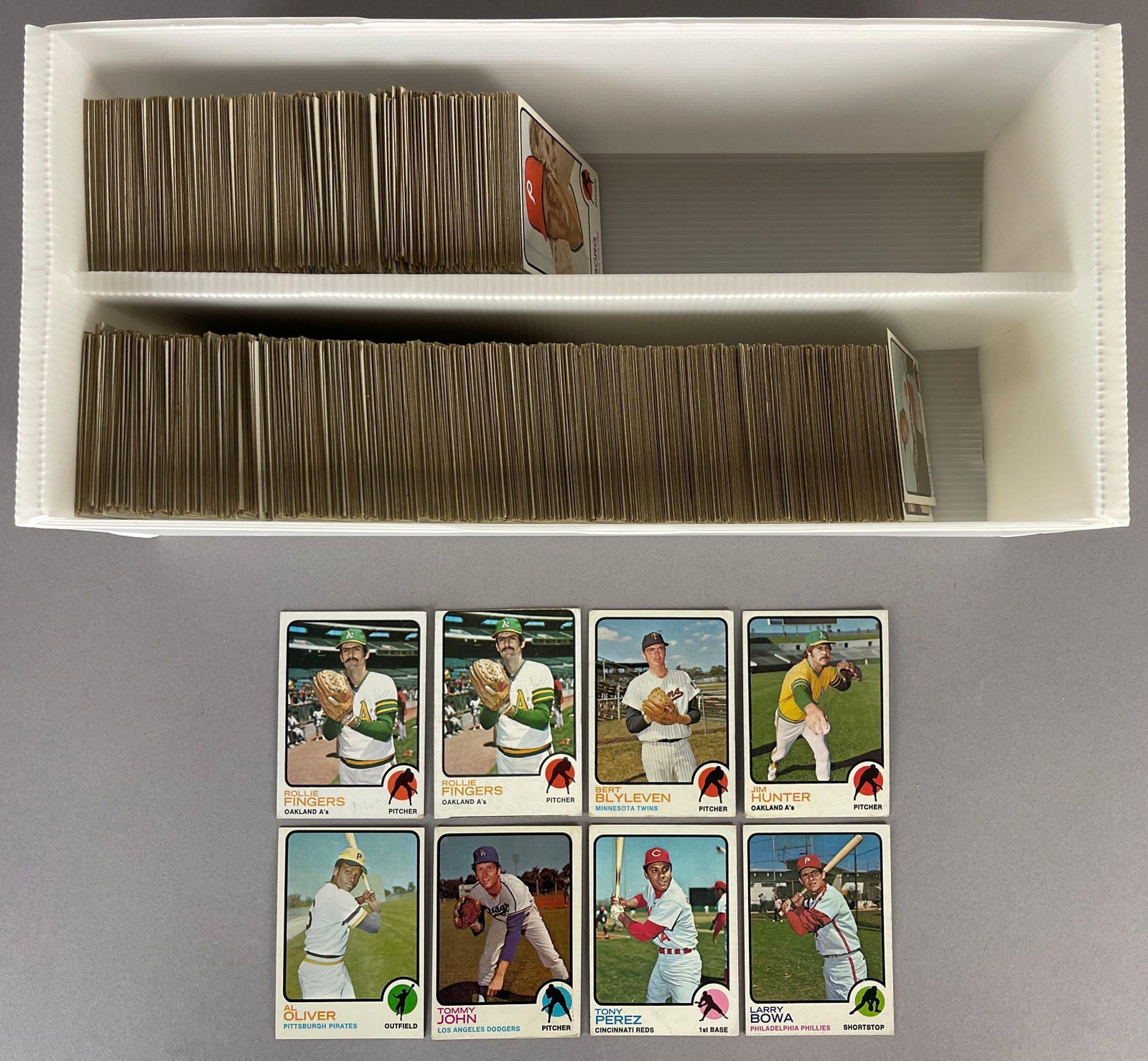 1000+ 1973 Topps Baseball Cards with HOFs: Conditions vary, G - VGEX