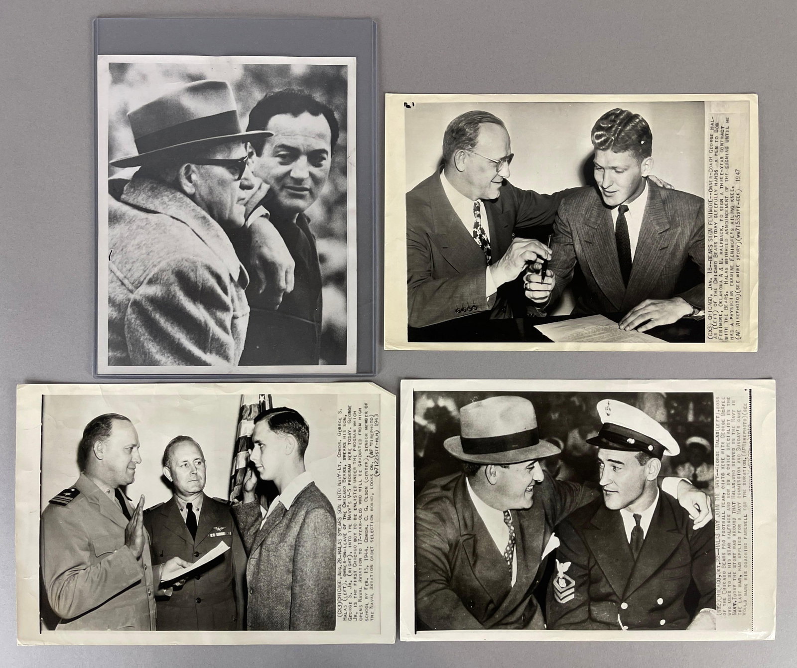 4 - George Halas Type 1 and Wire Photos (1 of 3)