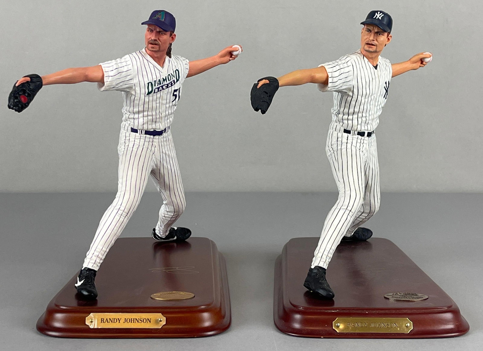 2 - Randy Johnson The Danbury Mint Figurine Statue: 2 - Randy Johnson The Danbury Mint Figurine Statue, Measures 6 x 9 1/2 x 9 1/2 Inches