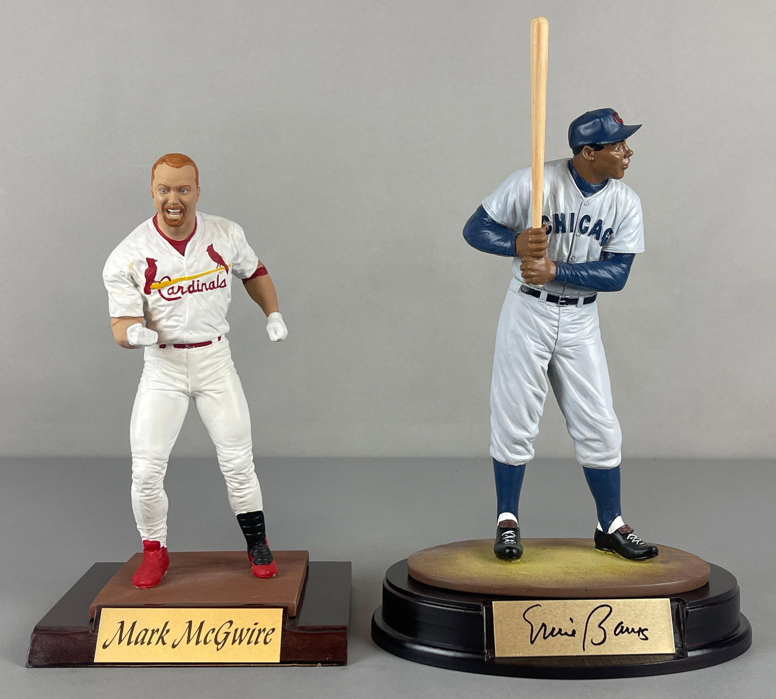 1998 - 99 Salvino Mark McGwire and Ernie Banks Figurine Statues (1 of 4)