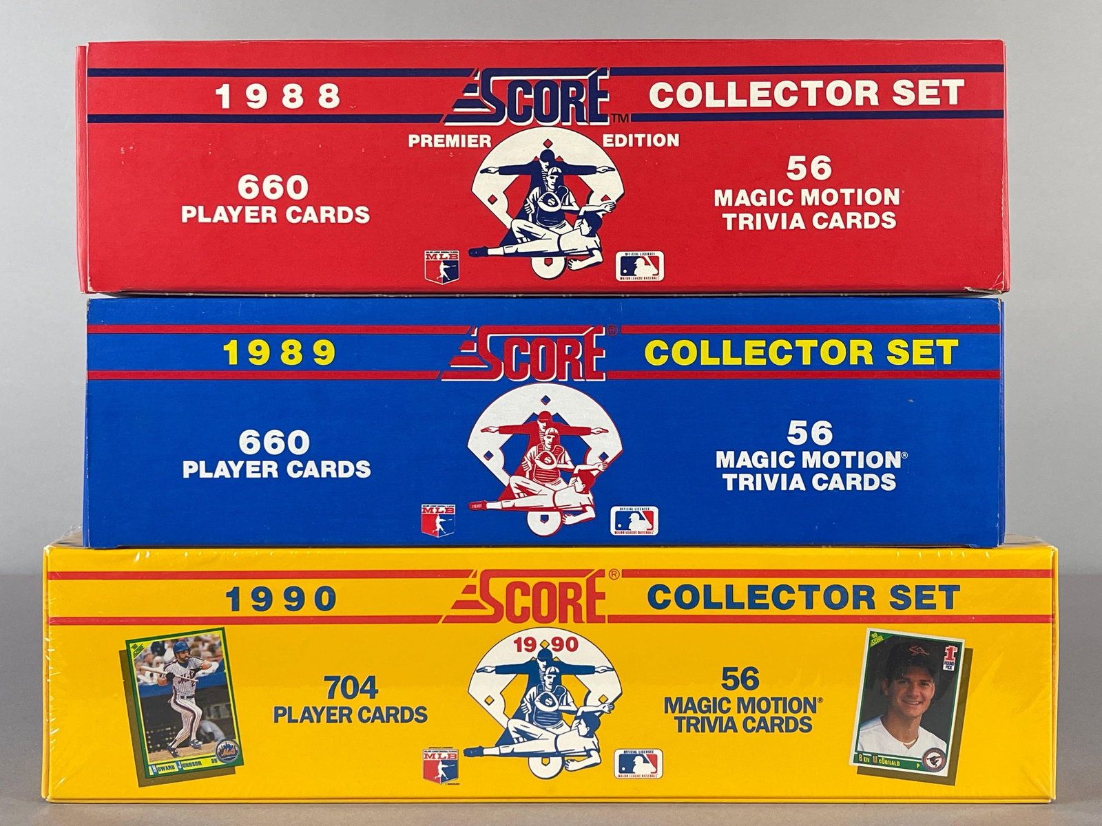 1988, 89, and 90 Score Baseball Factory Sealed Sets (1 of 2)