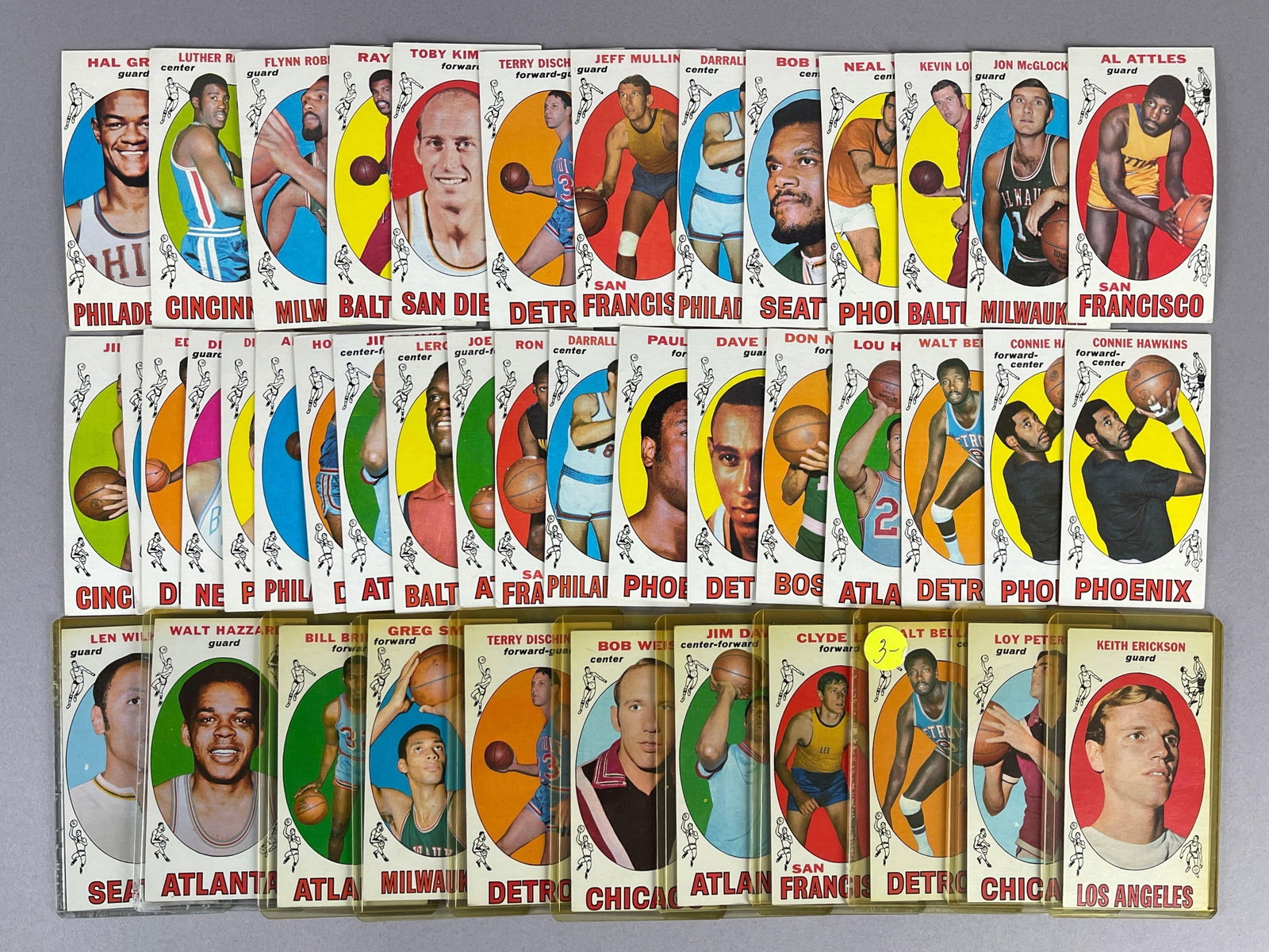 40+ 1969 Topps Basketball Cards with HOFs, Stars, and Rookies (1 of 2)