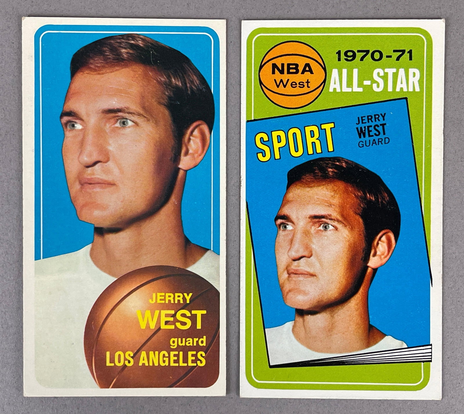 1970 Topps Jerry West #160 and All-Star #107 (1 of 2)