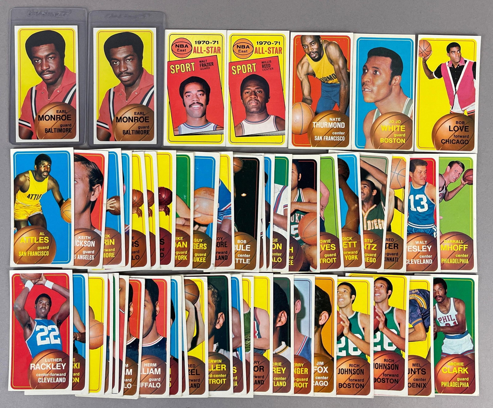 50+ 1970 Topps Basketball HOFs, Stars, and Rookies (1 of 2)