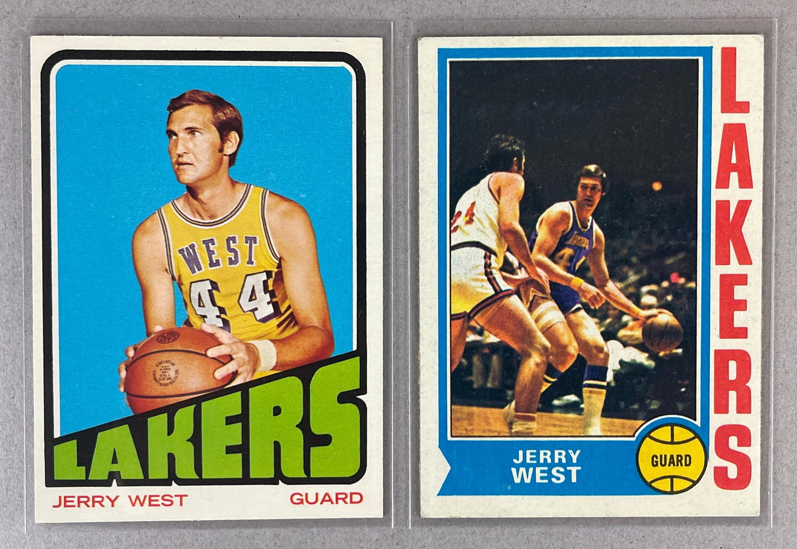 1972 and 74 Topps Jerry West Cards (1 of 2)