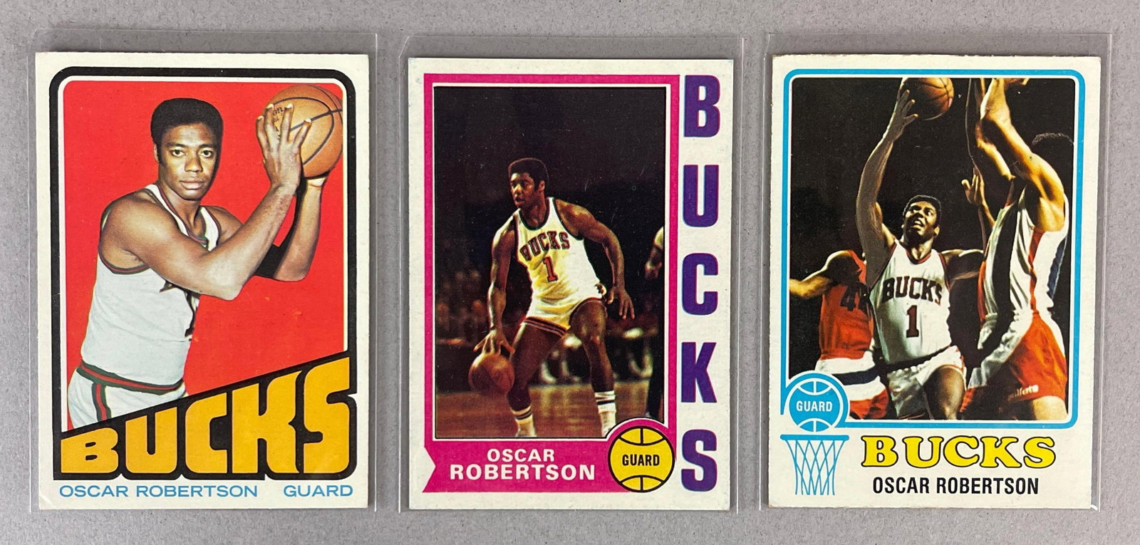 1972, 73 and 74 Topps Oscar Robinson Cards (1 of 2)