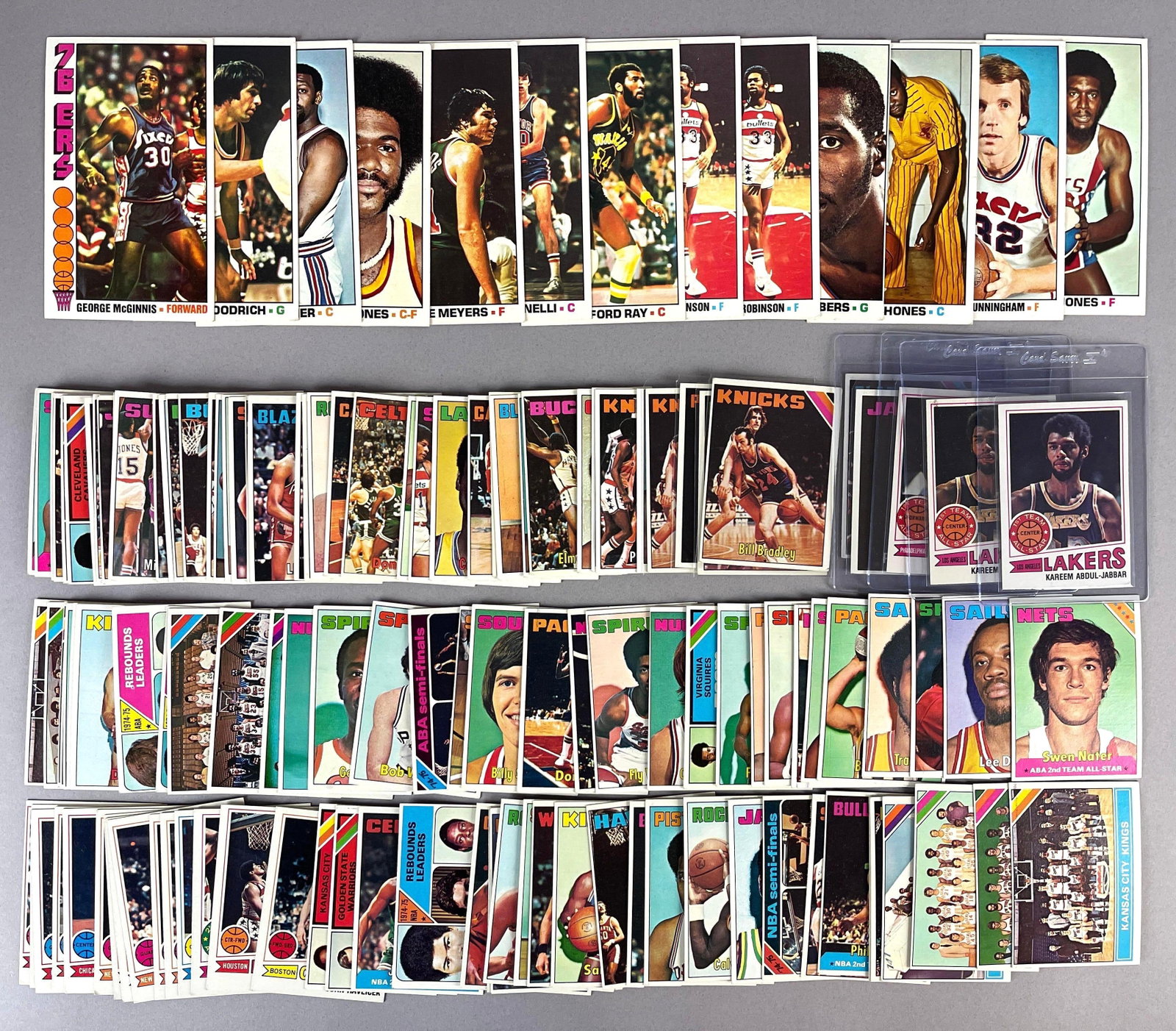 130+ 1975 - 77 Topps Basketball Cards with HOFs, Stars, and Rookies (1 of 3)