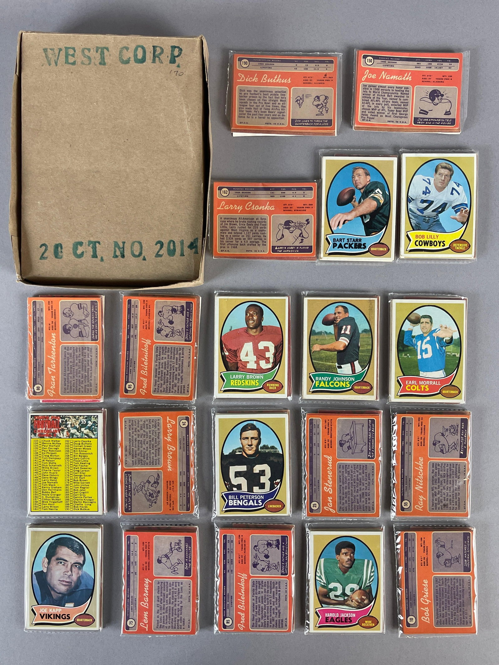 1970 Topps Baseball West Corps Cello Fun Packs Vending Box of 20 with HOFs (1 of 5)