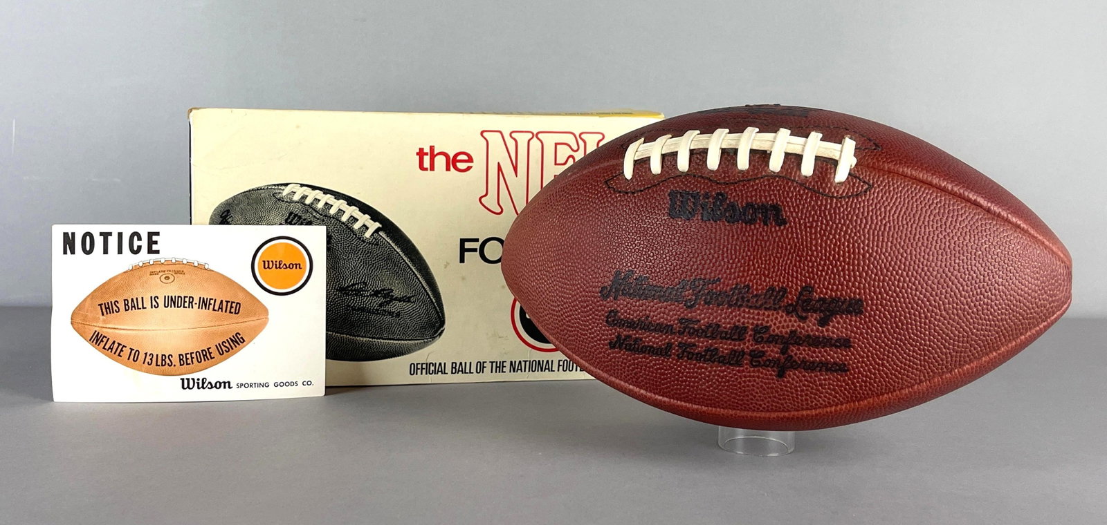 1968 - 69 Wilson NFL Official Football Pete Rozelle - Commissioner (1 of 3)