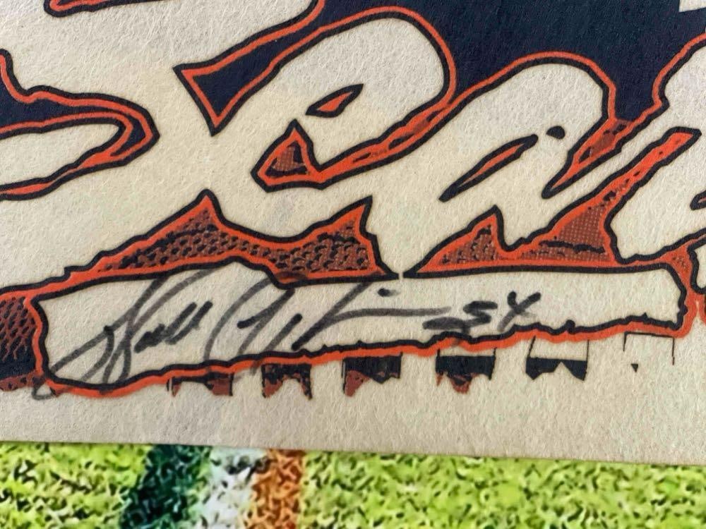Walter Payton Framed and Signed Chicago Bears Pennant - 2